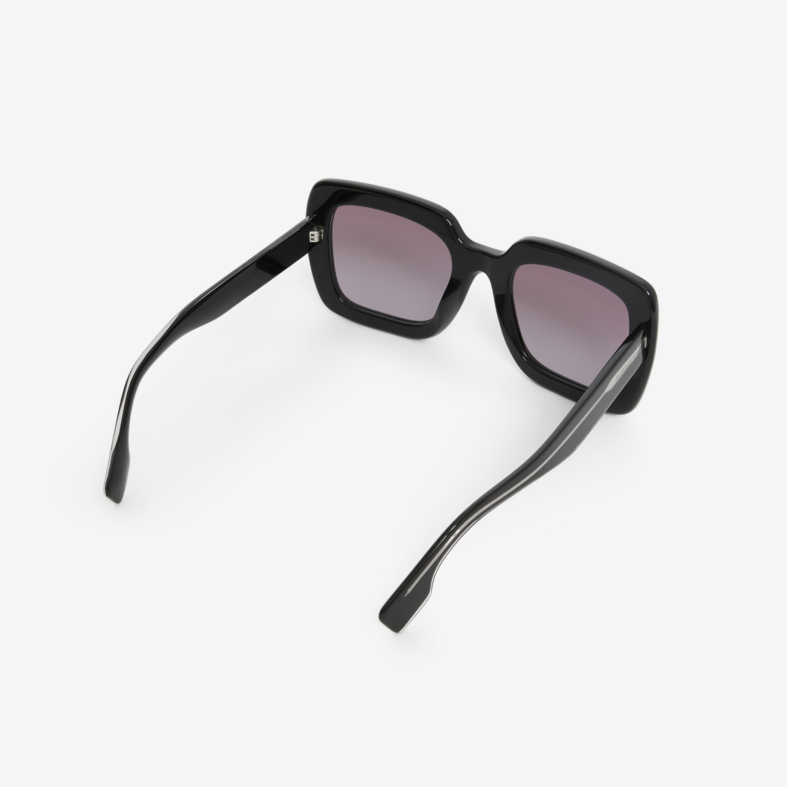 Oversized Square Frame Sunglasses in Black - Women | Burberry® Official - 3