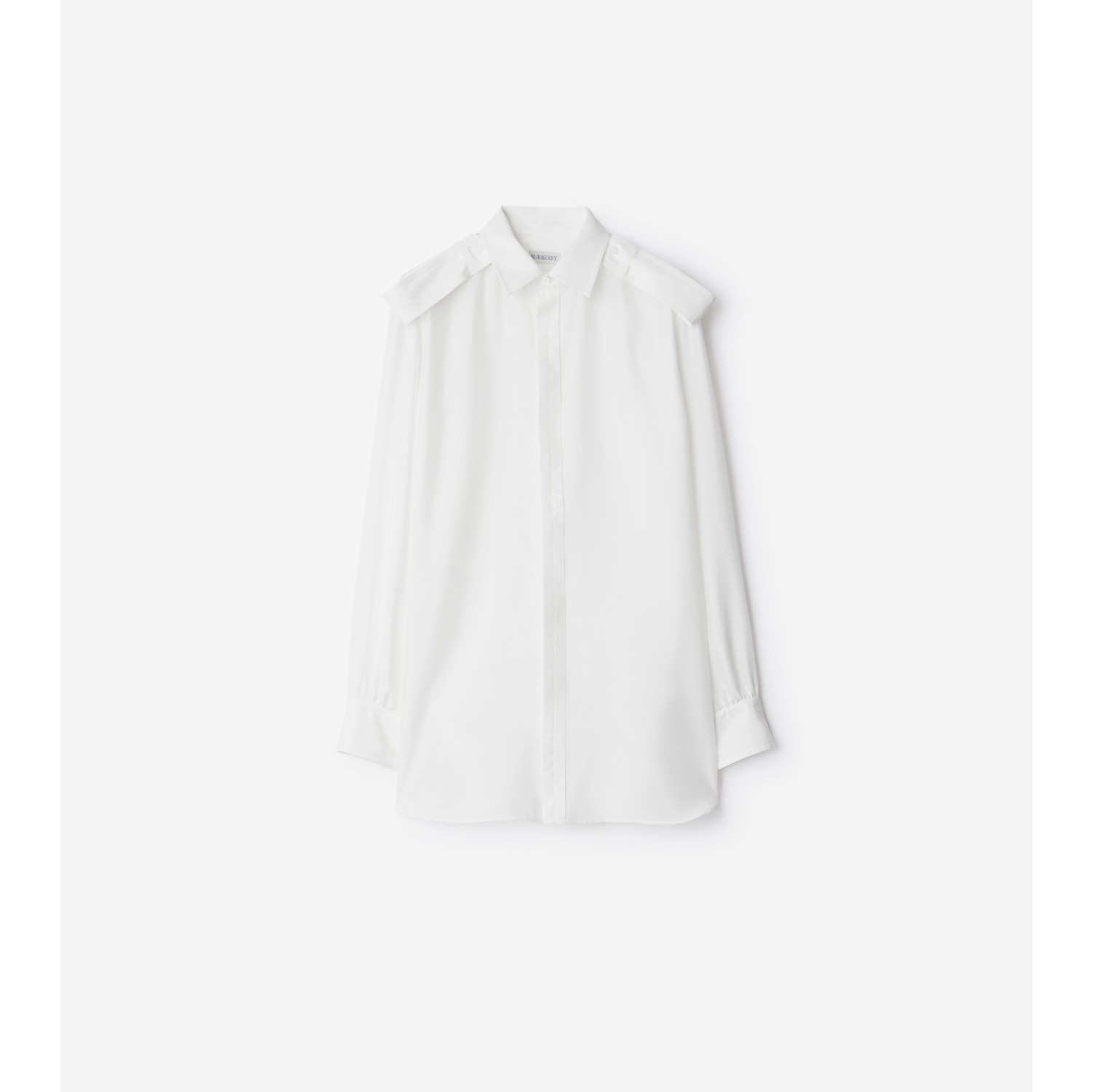Silk Shirt in Grain - Women | Burberry® Official