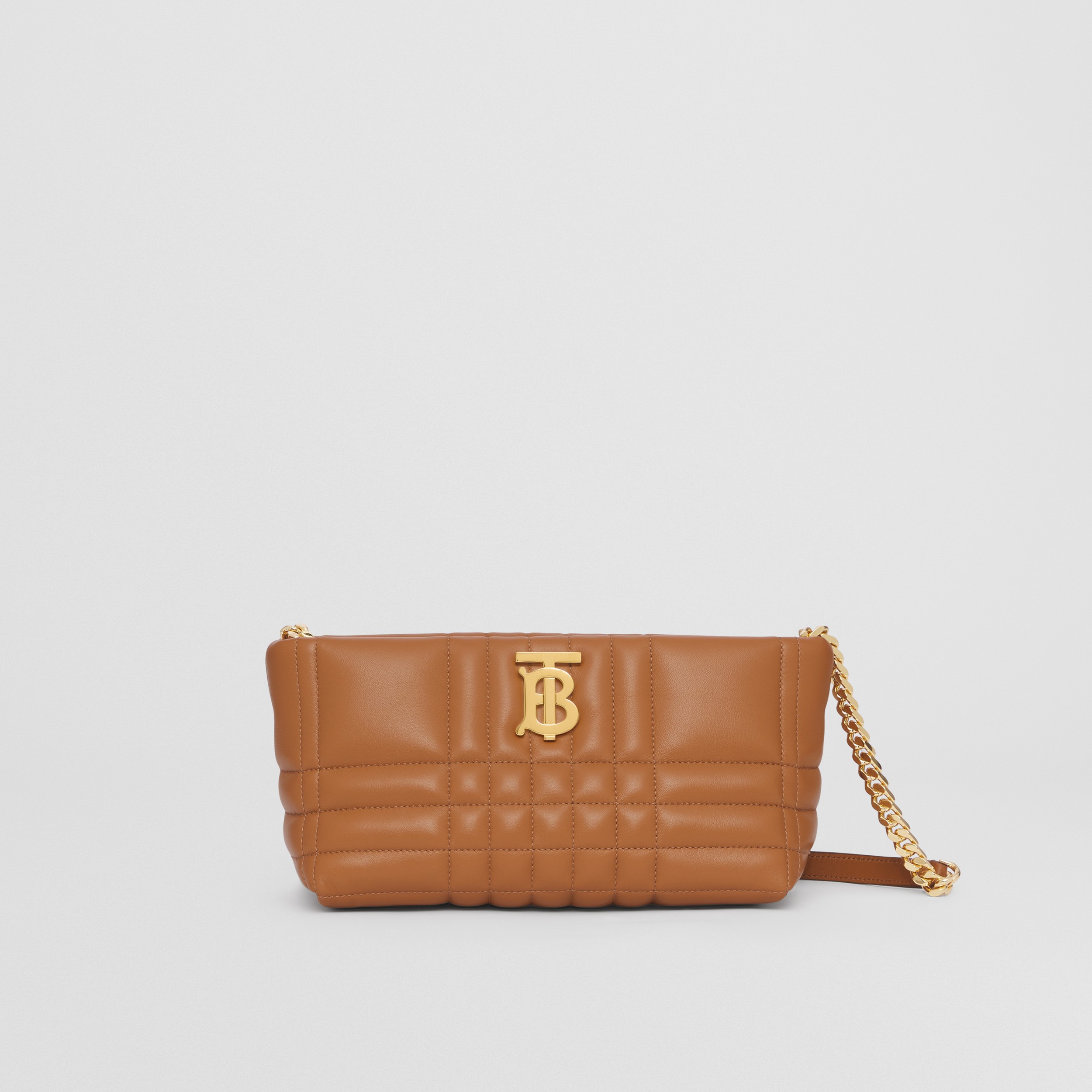 Quilted Leather Small Soft Lola Bag in Maple Brown - Women | Burberry® Official - 1