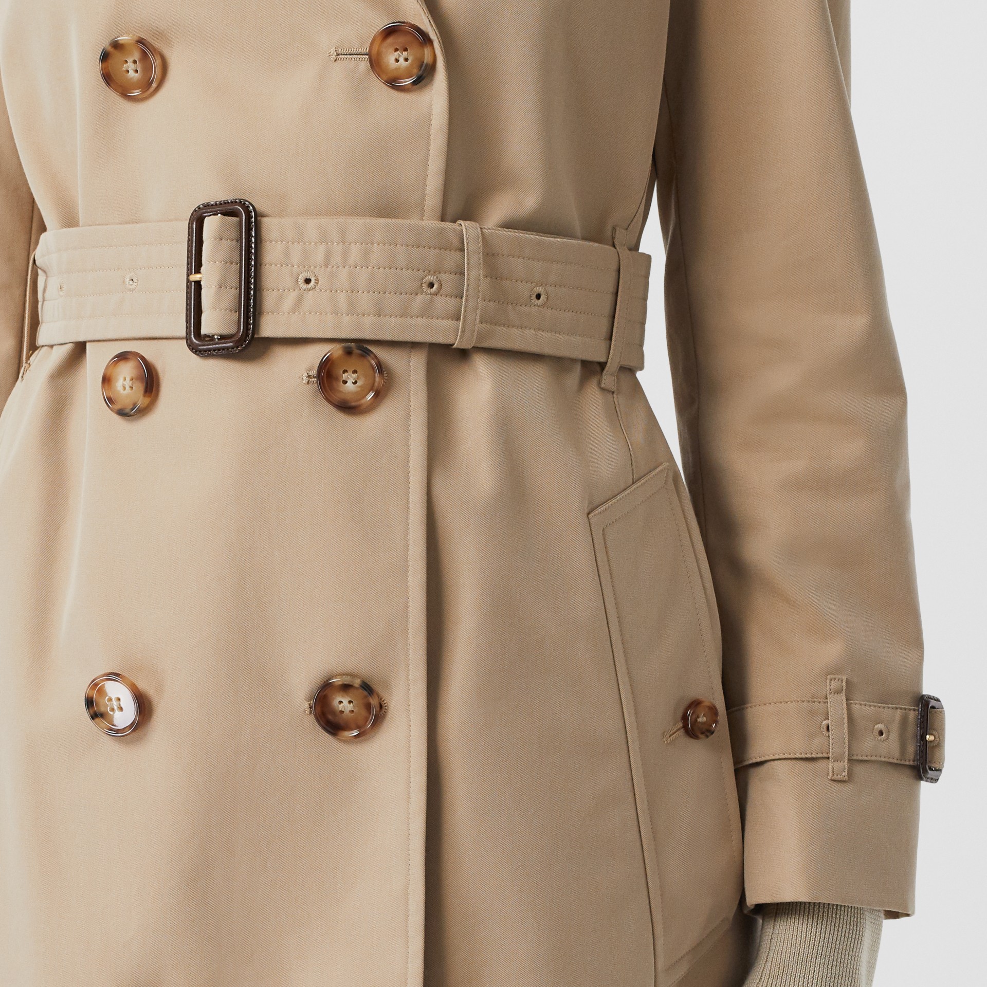 The Short Islington Trench Coat in Honey Women Burberry Australia