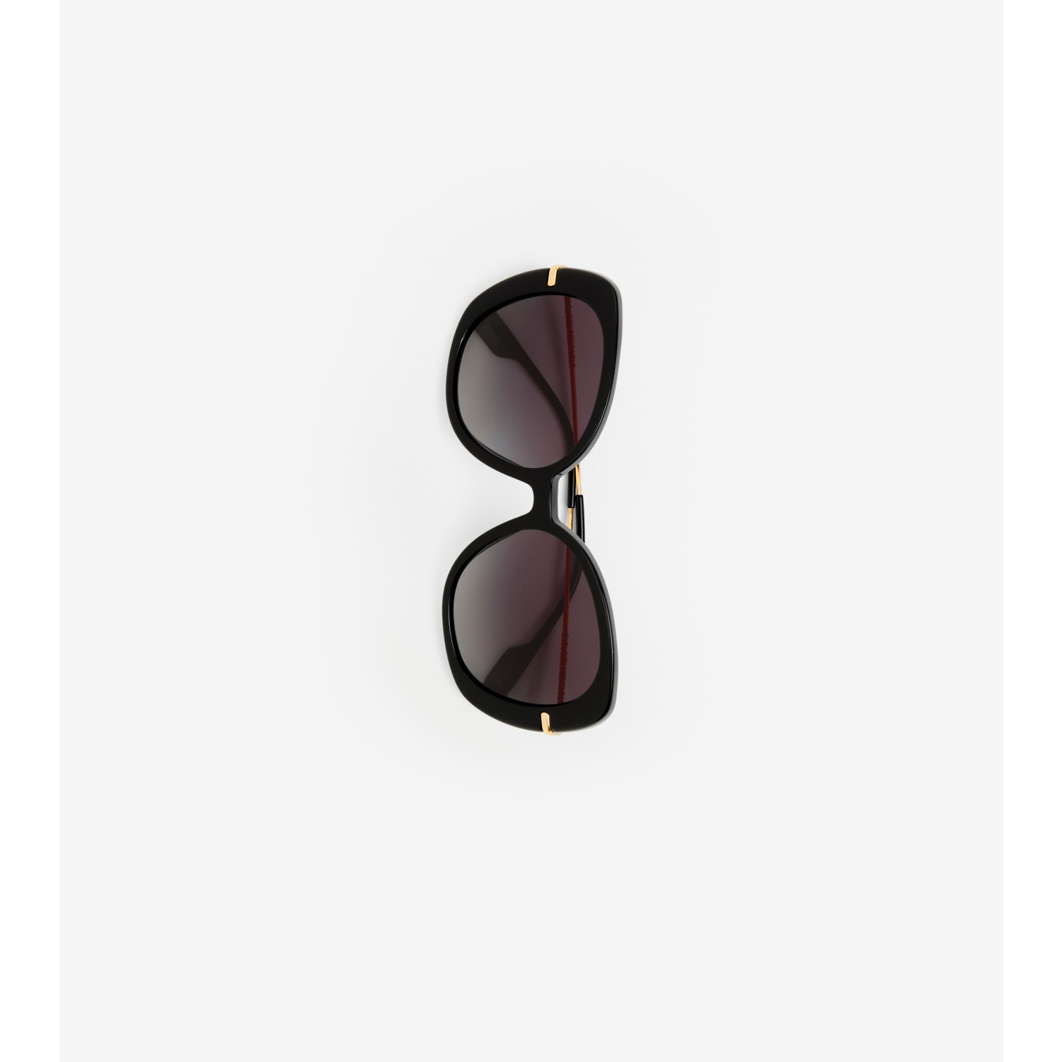 Icon Stripe Detail Square Frame Sunglasses