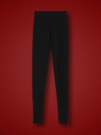 Black Logo Detail Stretch Jersey Leggings