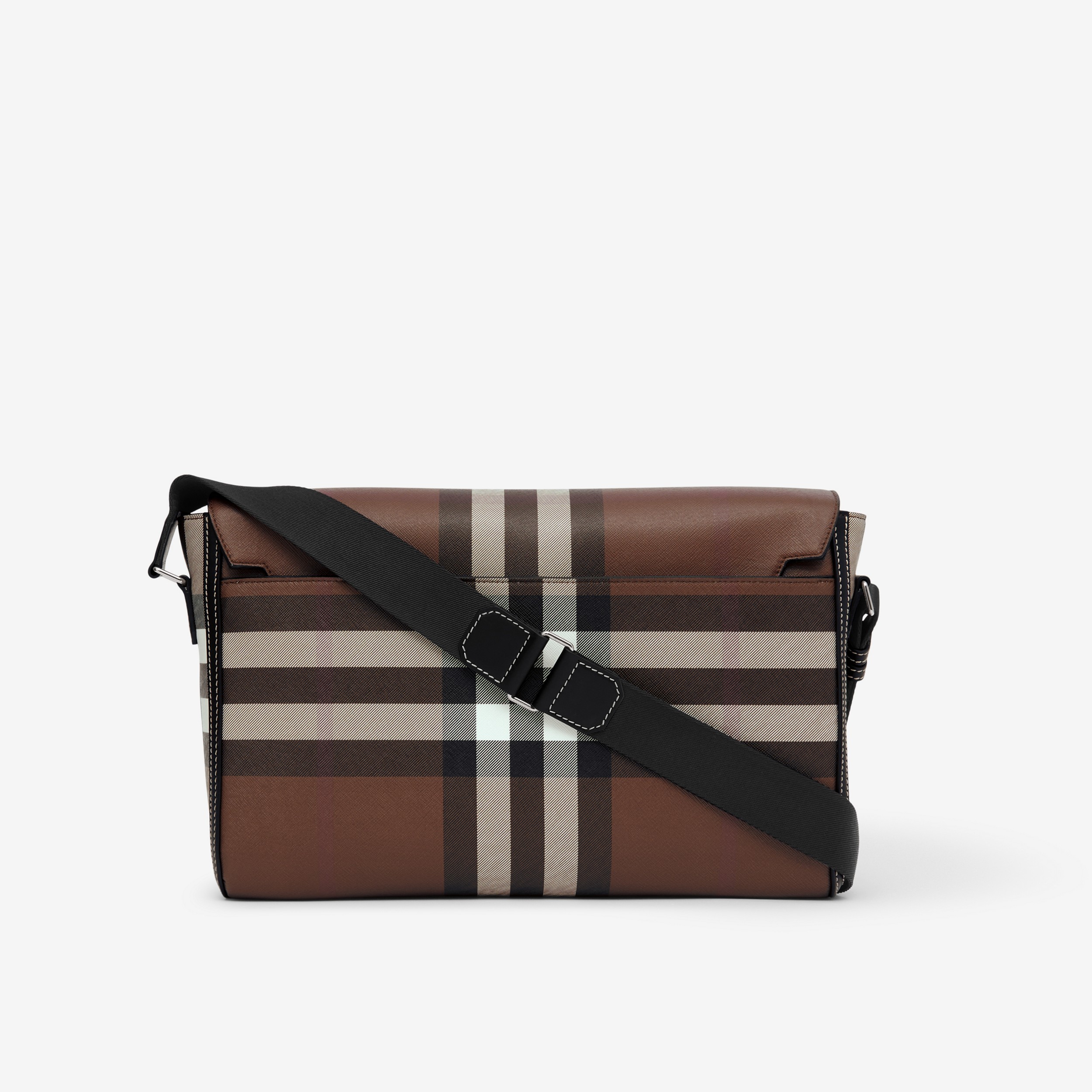 Grand sac Messenger Wright Exaggerated Check (Bouleau Brun Sombre) - Homme | Site officiel Burberry® - 3