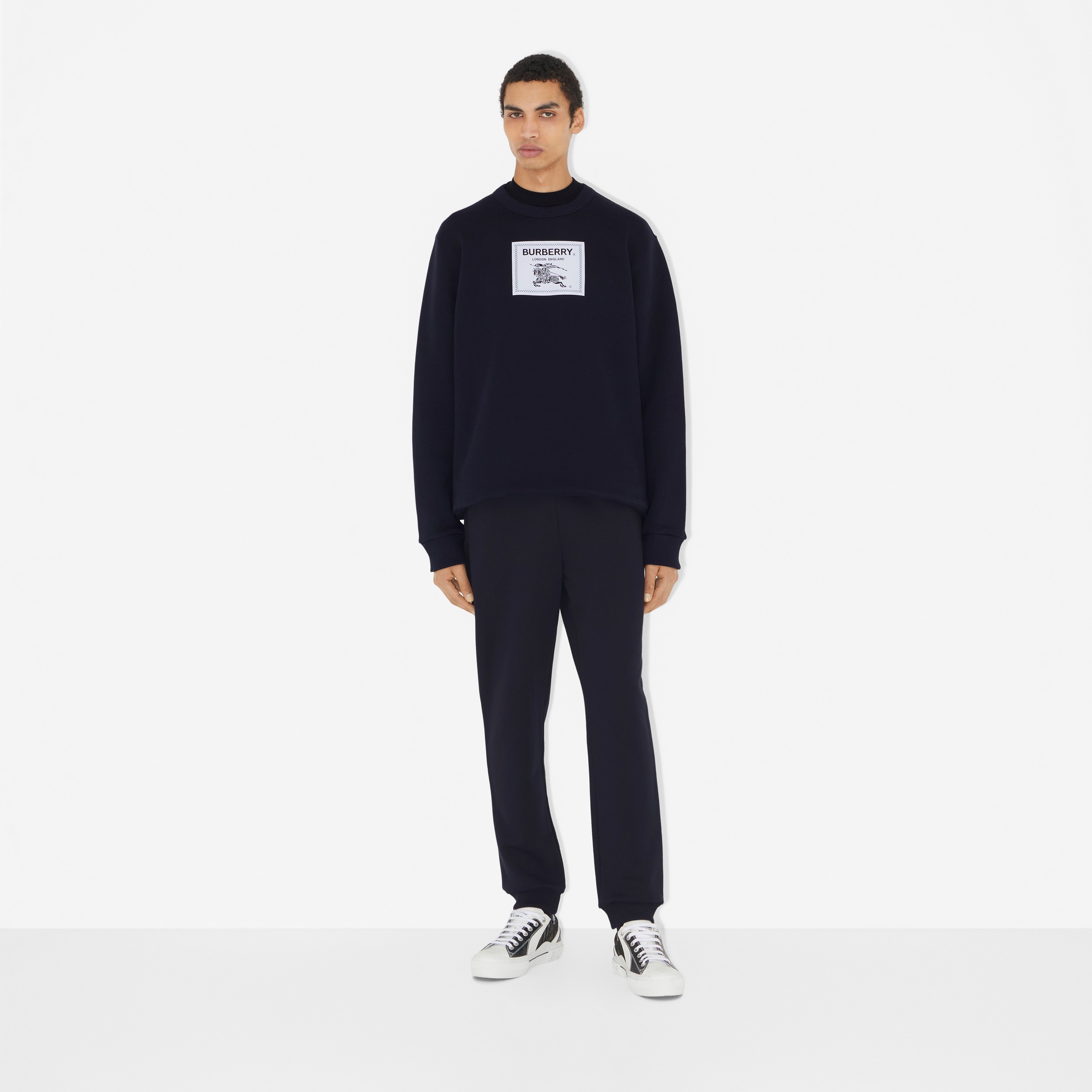 Baumwoll-Sweatshirt mit Prorsum-Label (Rauchiges Marineblau) - Herren | Burberry® - 2
