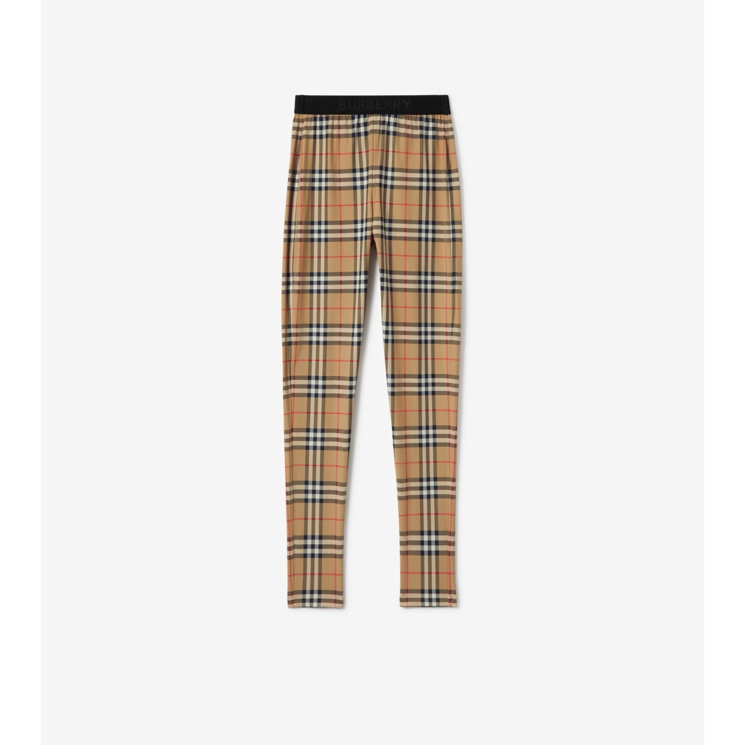 Check Stretch Jersey Leggings