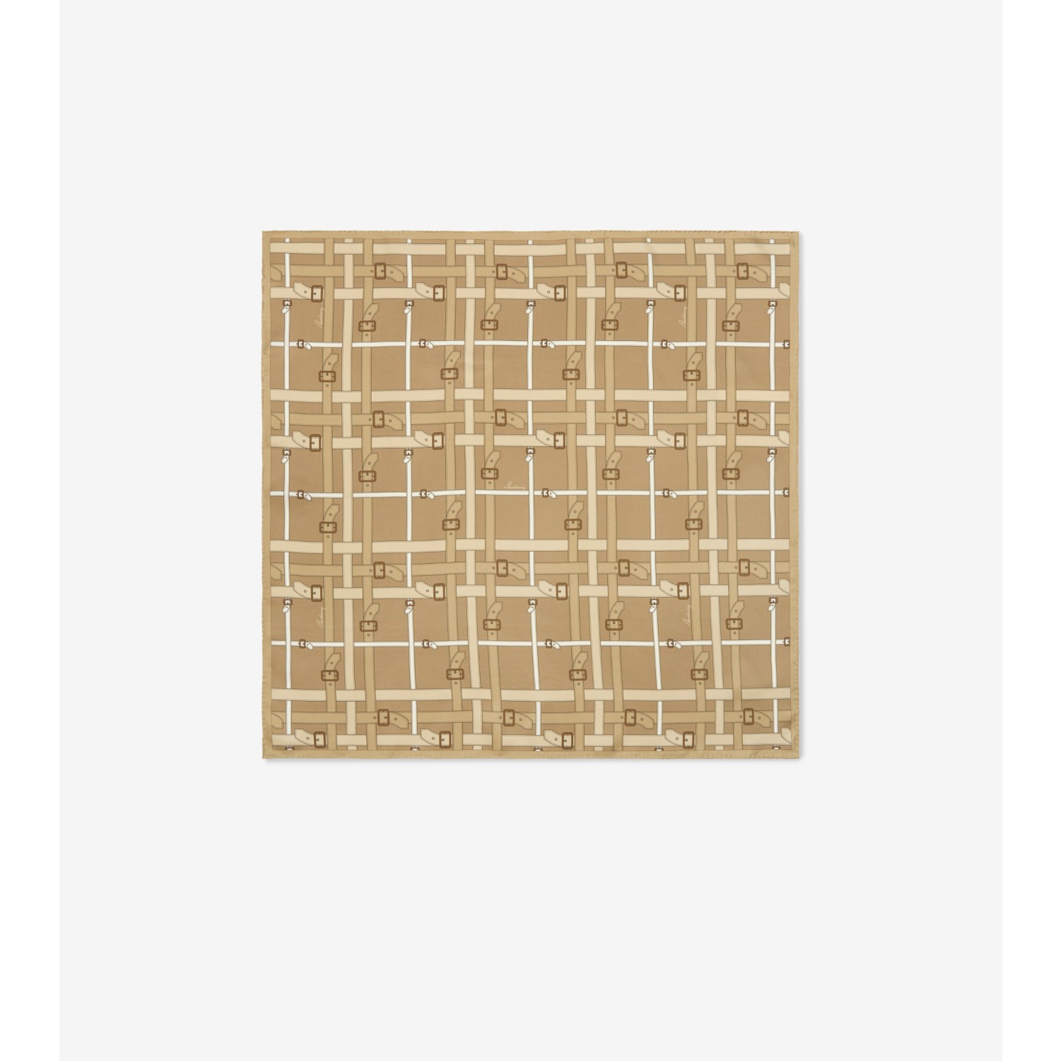 Belt Check Silk Scarf