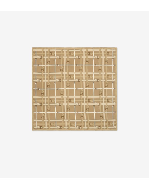 Belt Check Silk Scarf