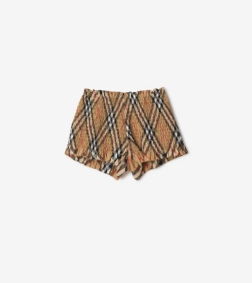 チェック コットンショーツ (サンド) | Burberry®公式サイト
