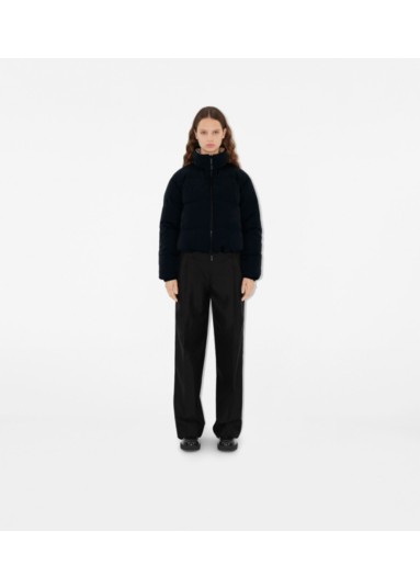 Reversible Check Nylon Puffer Jacket
