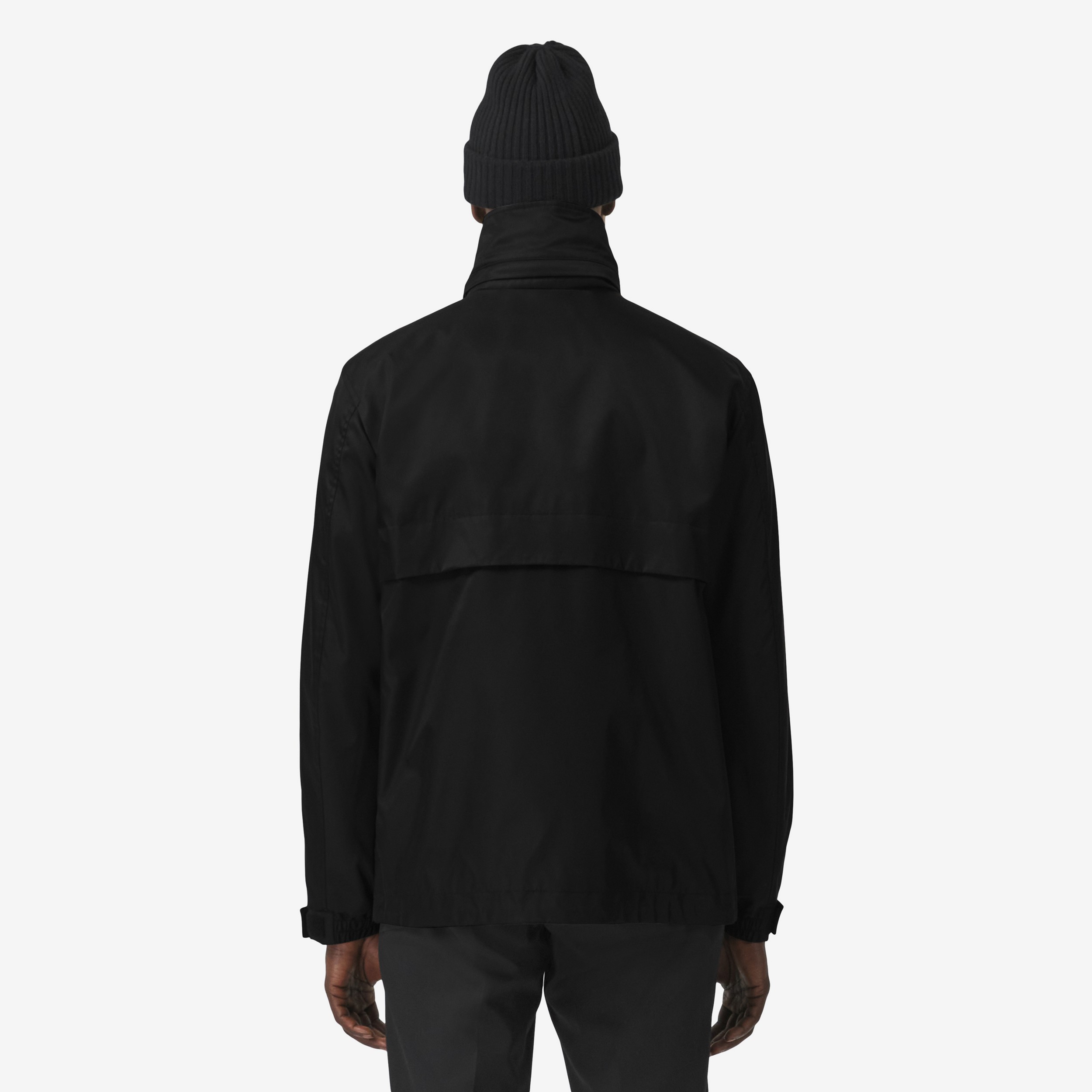 Veste en nylon Monogram avec capuche repliable (Noir) - Homme | Site officiel Burberry® - 3