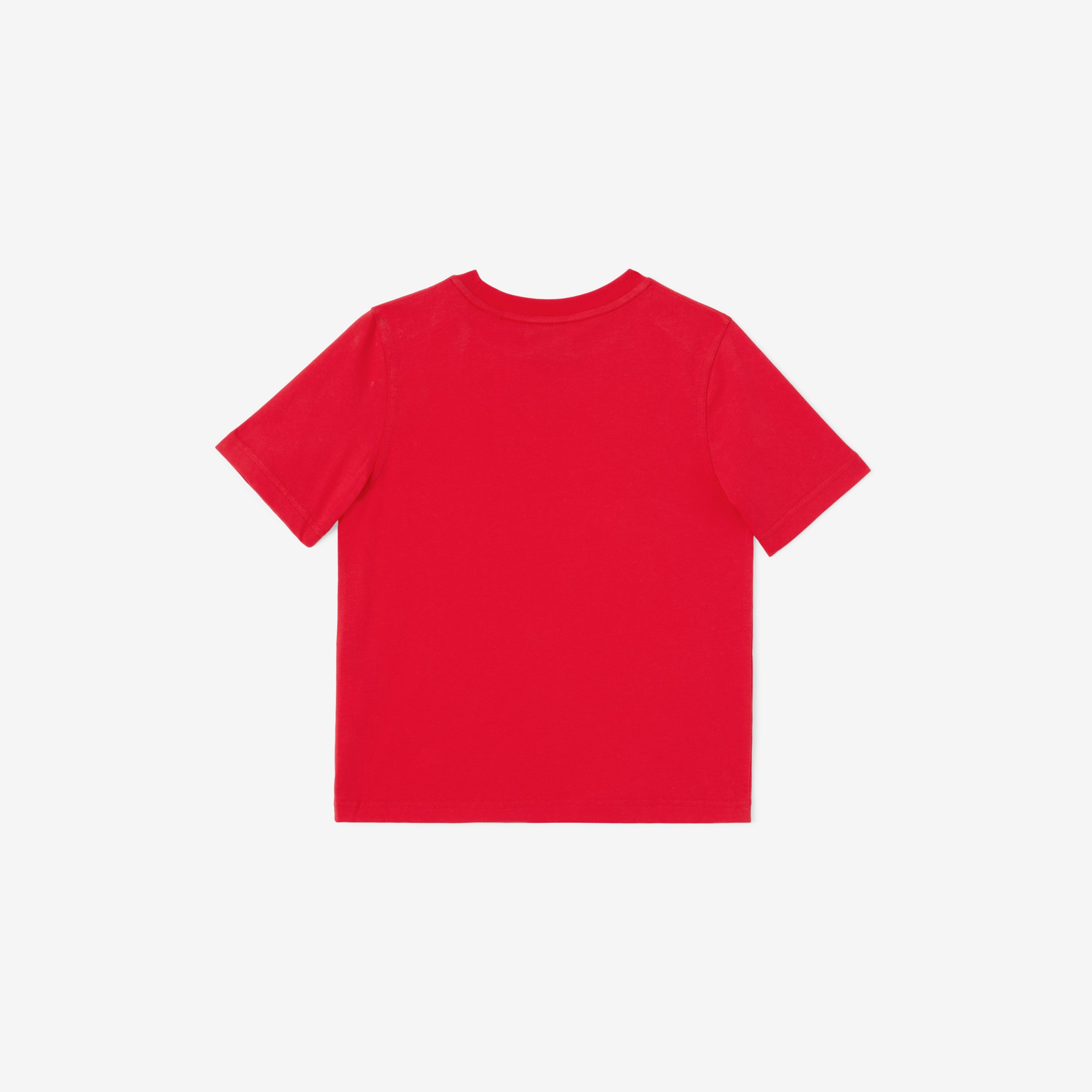 Camiseta en algodón con logotipo gráfico (Rojo Intenso) | Burberry® oficial - 2