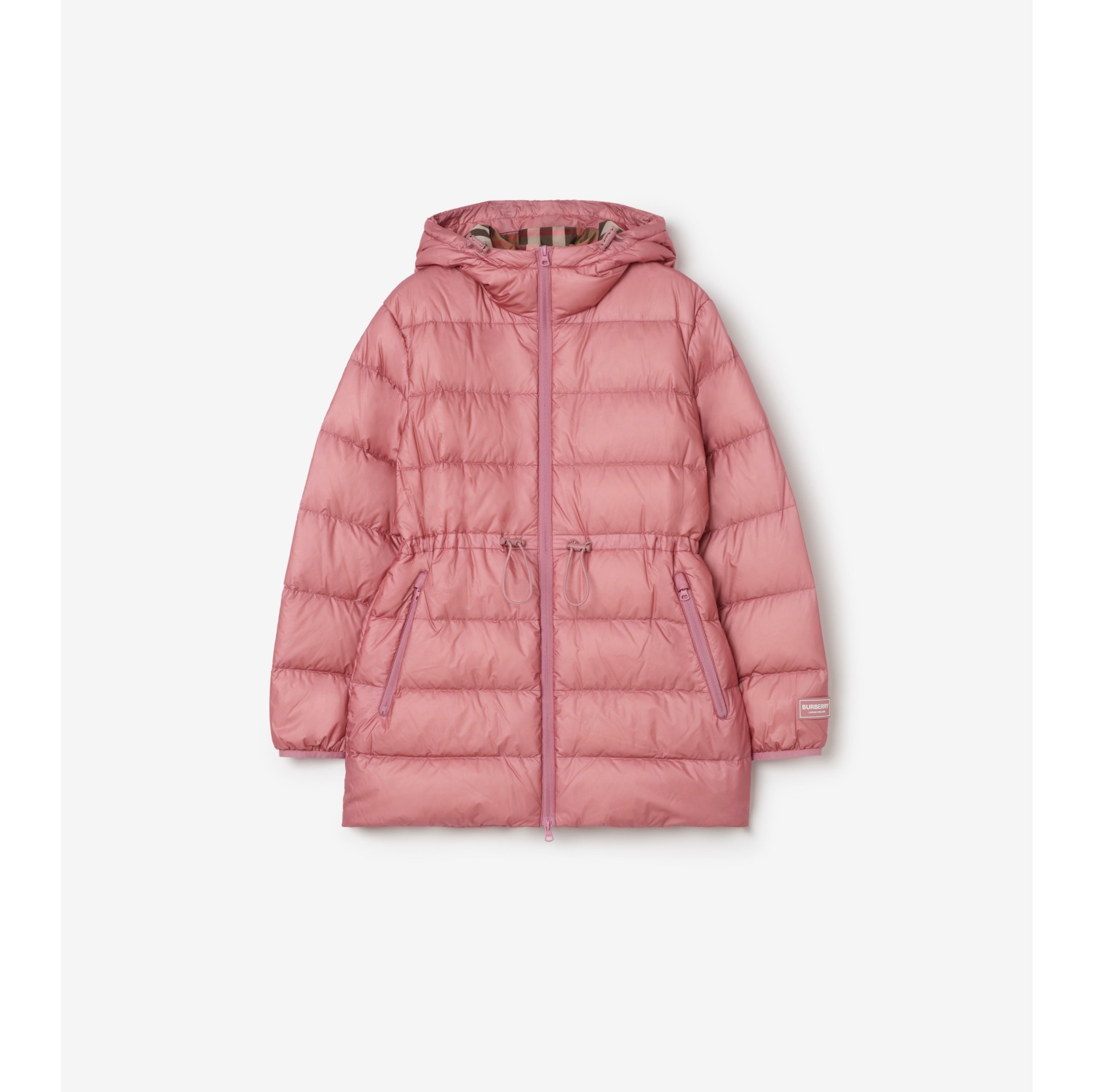 Nylon Hooded Puffer Coat