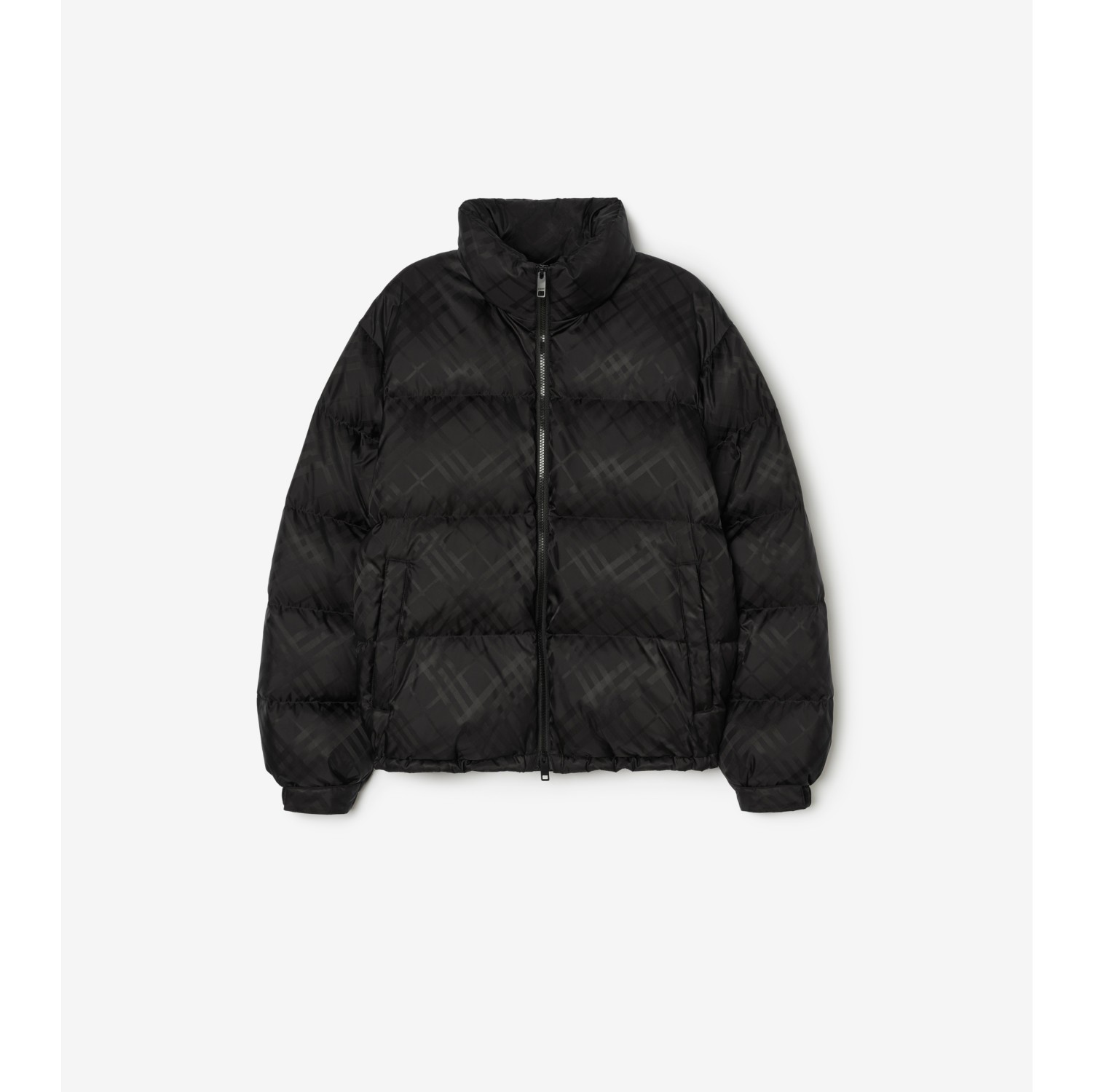 Check Nylon Highlands Puffer Jacket