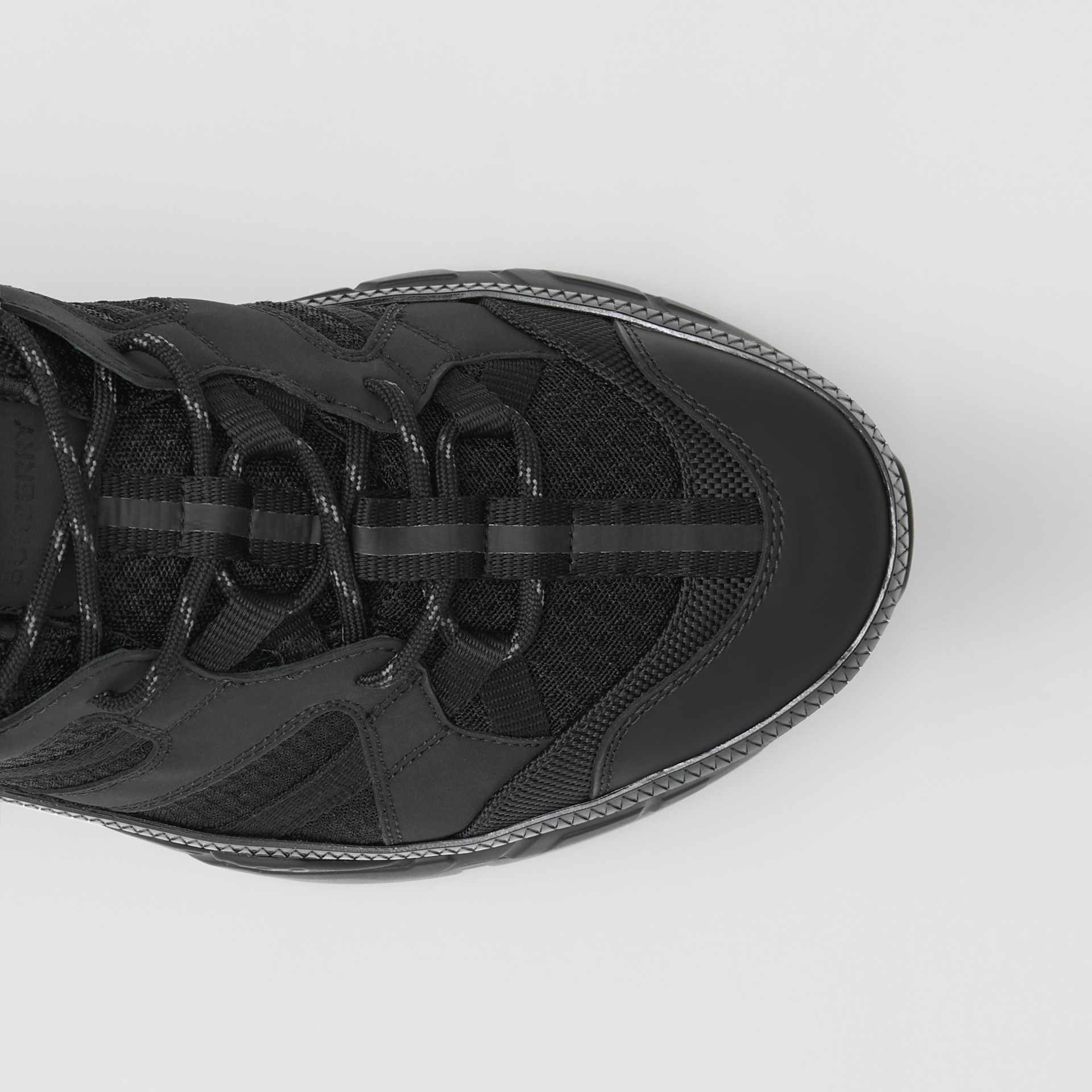 mesh and nubuck union sneakers