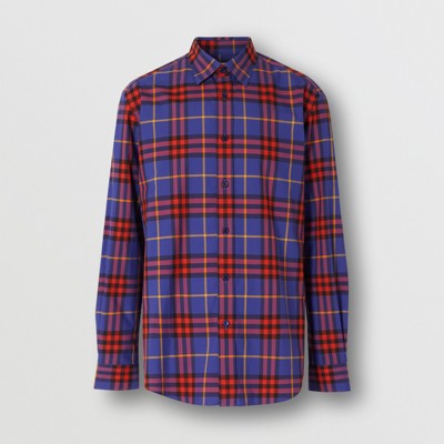 burberry purple plaid shirt