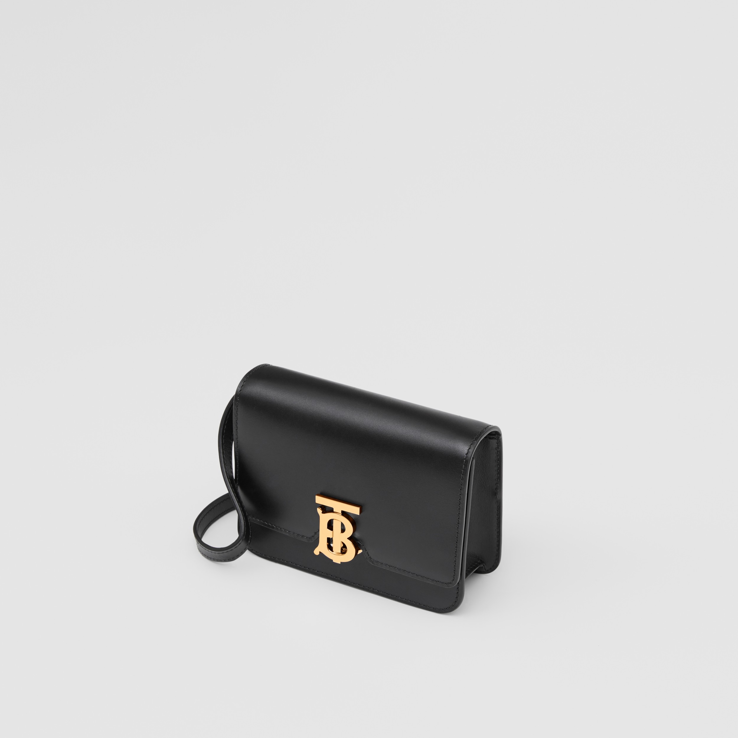 Mini Leather TB Bag in Black Women Burberry United Kingdom