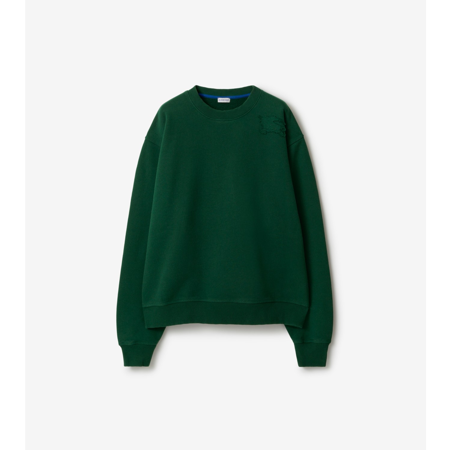 Cotton Sweatshirt in Ivy - Men | Burberry® Official