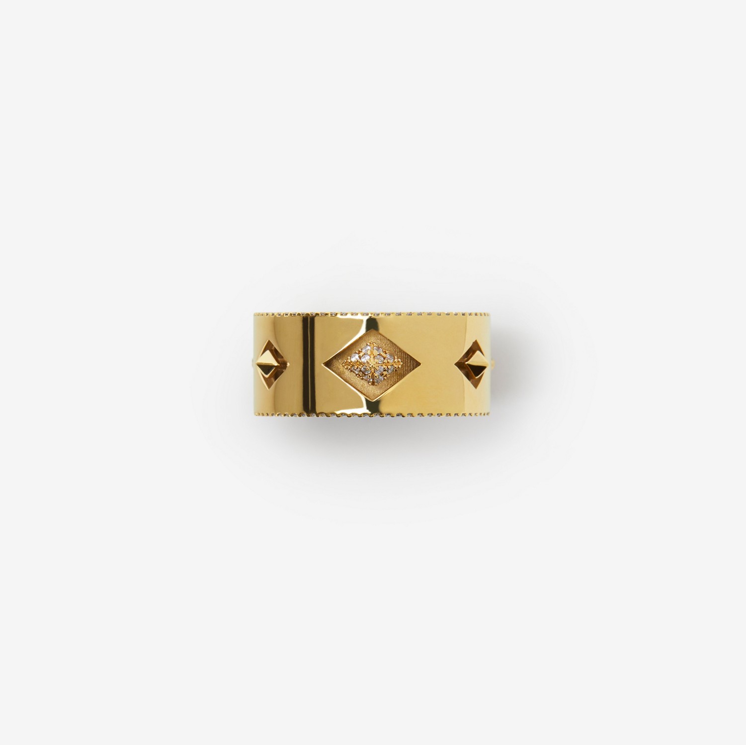 Anillo Hollow chapado en oro (Dorado/transparente) | Burberry® oficial