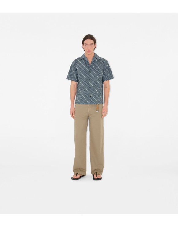Relaxed Fit Check Cotton Shirt