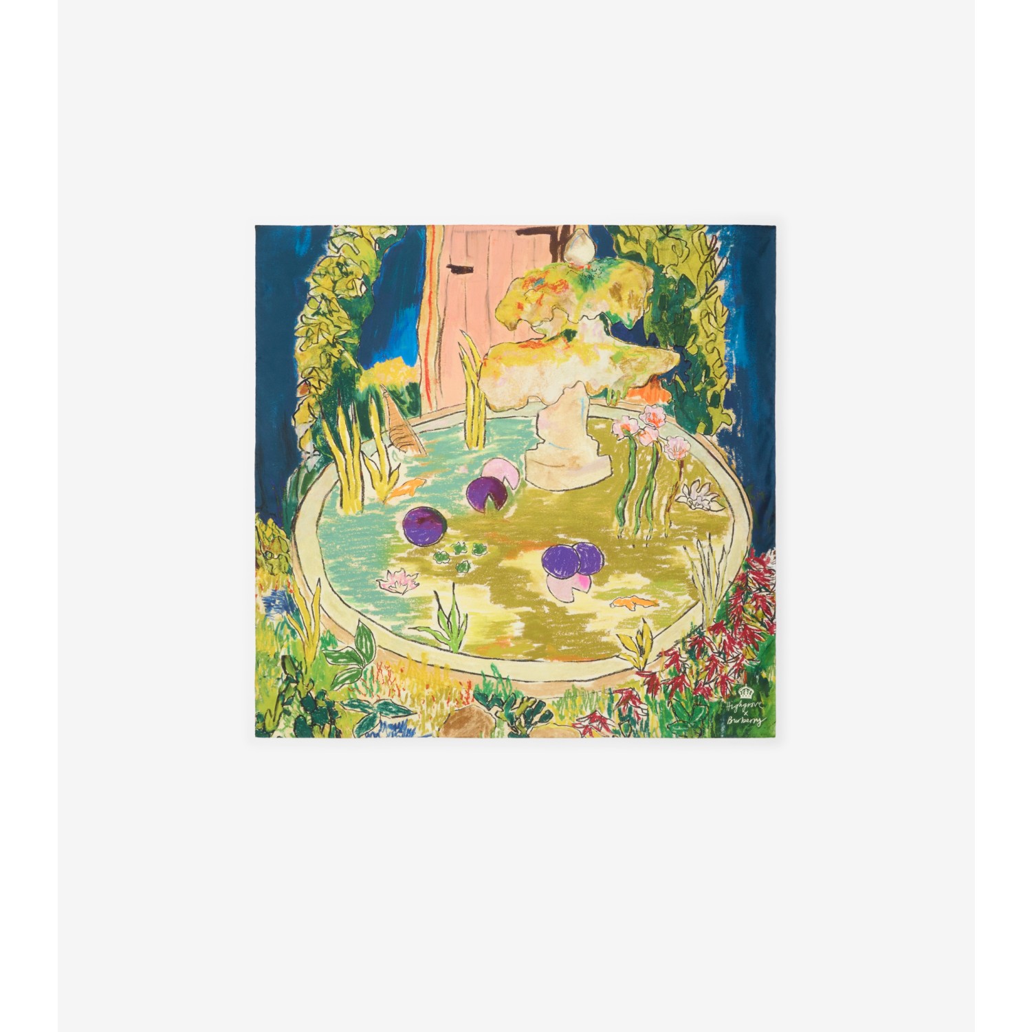 Highgrove Fountain Silk Scarf
