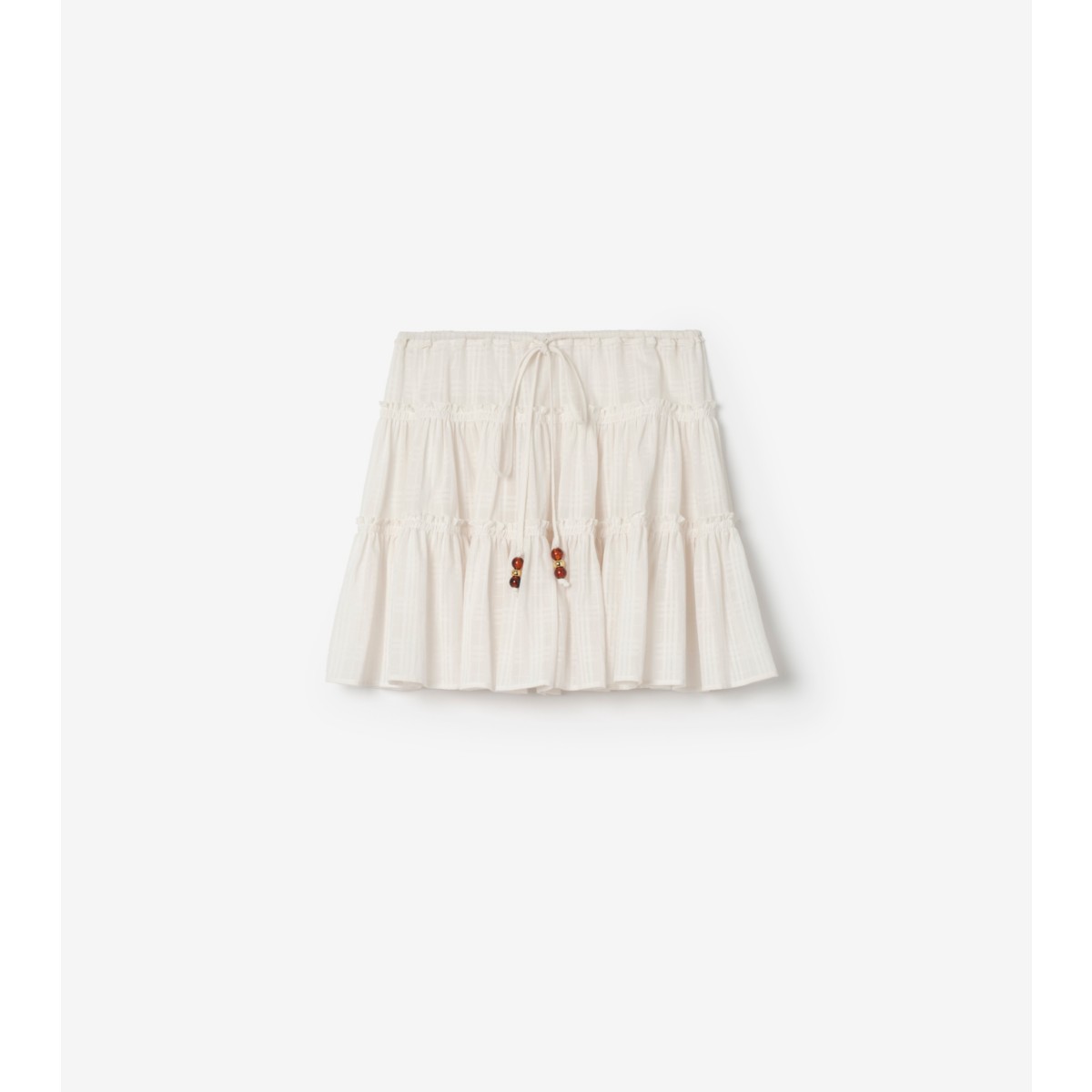  Check Cotton Voile Skirt
