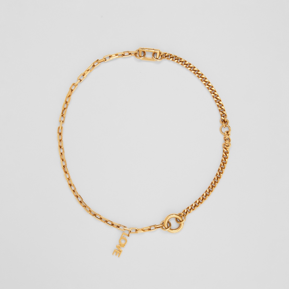 Burberry Love Gold-plated Necklace In Light Gold