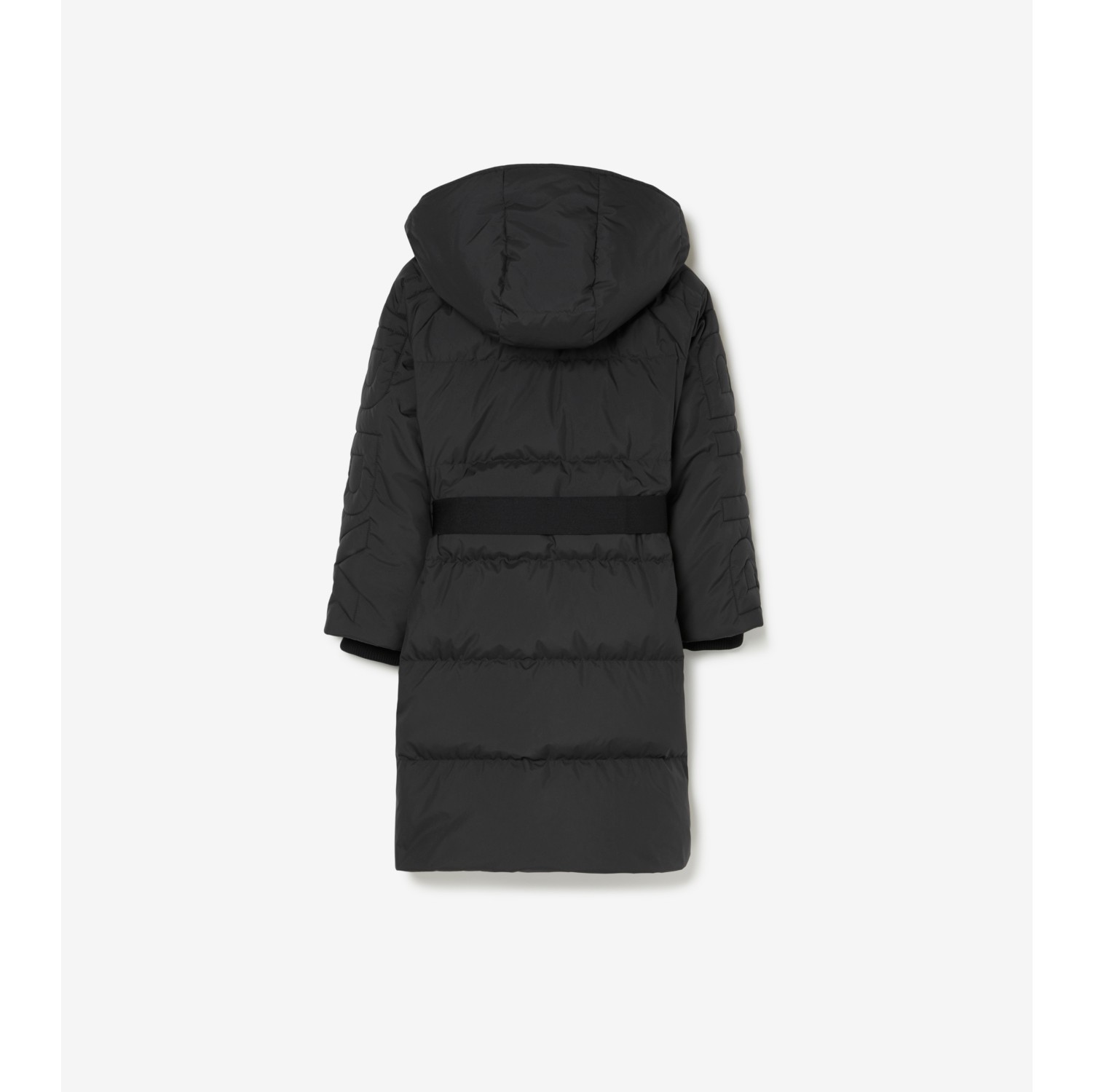 Burberry logo detail 2024 hooded puffer coat