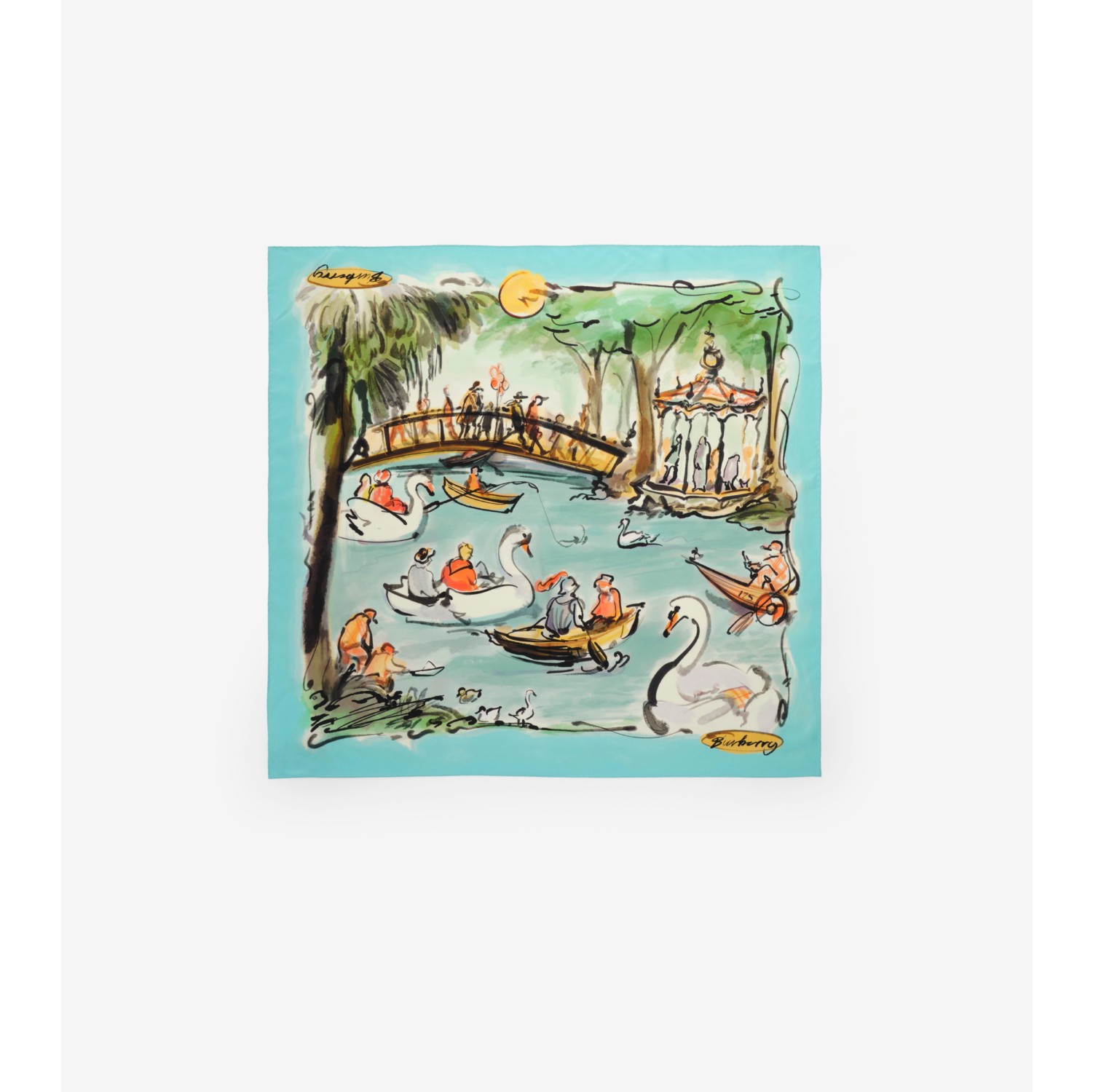 Swan Lake Silk Scarf