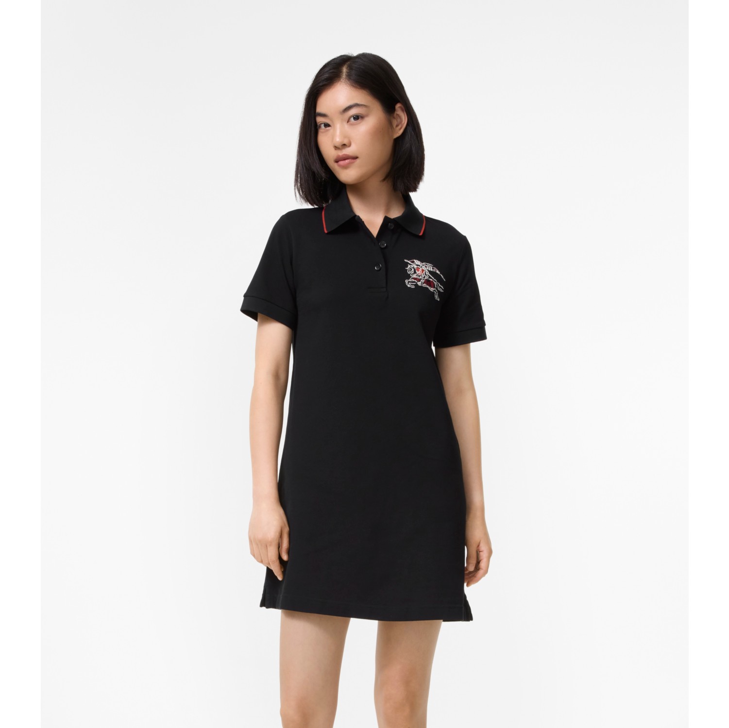 Heart Knight Cotton Polo Shirt Dress