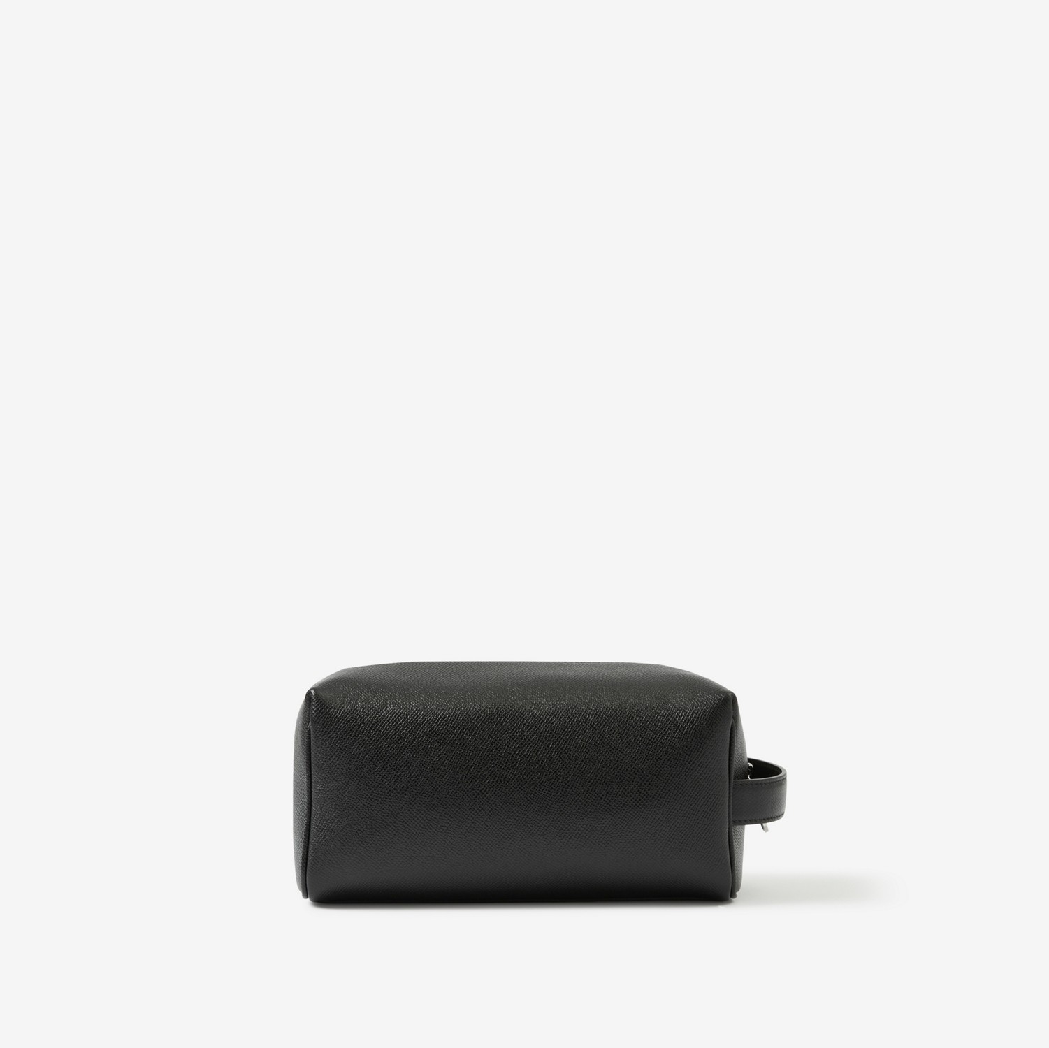 Bolsa pouch de viagem de couro com monograma (Preto) - Homens | Burberry® oficial
