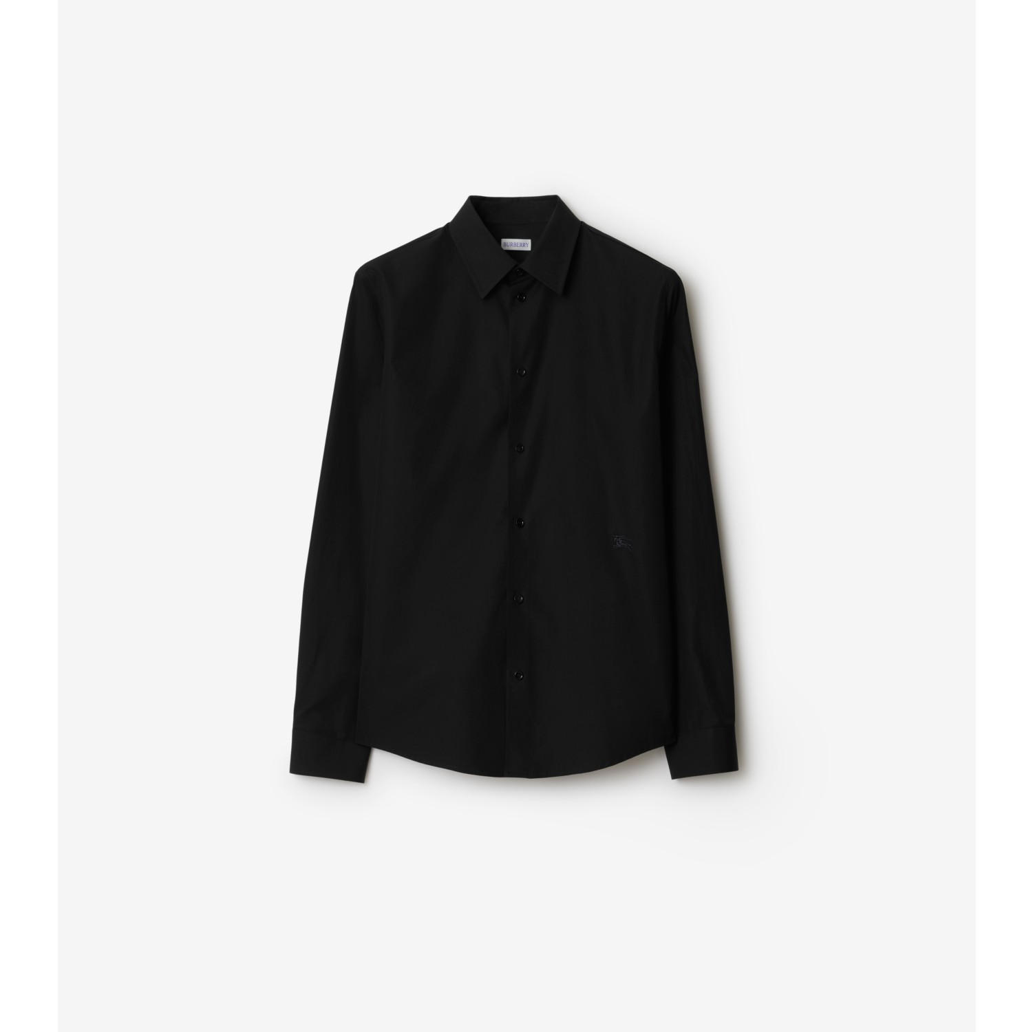 Cotton Shirt in Black - Men | Burberry® Official