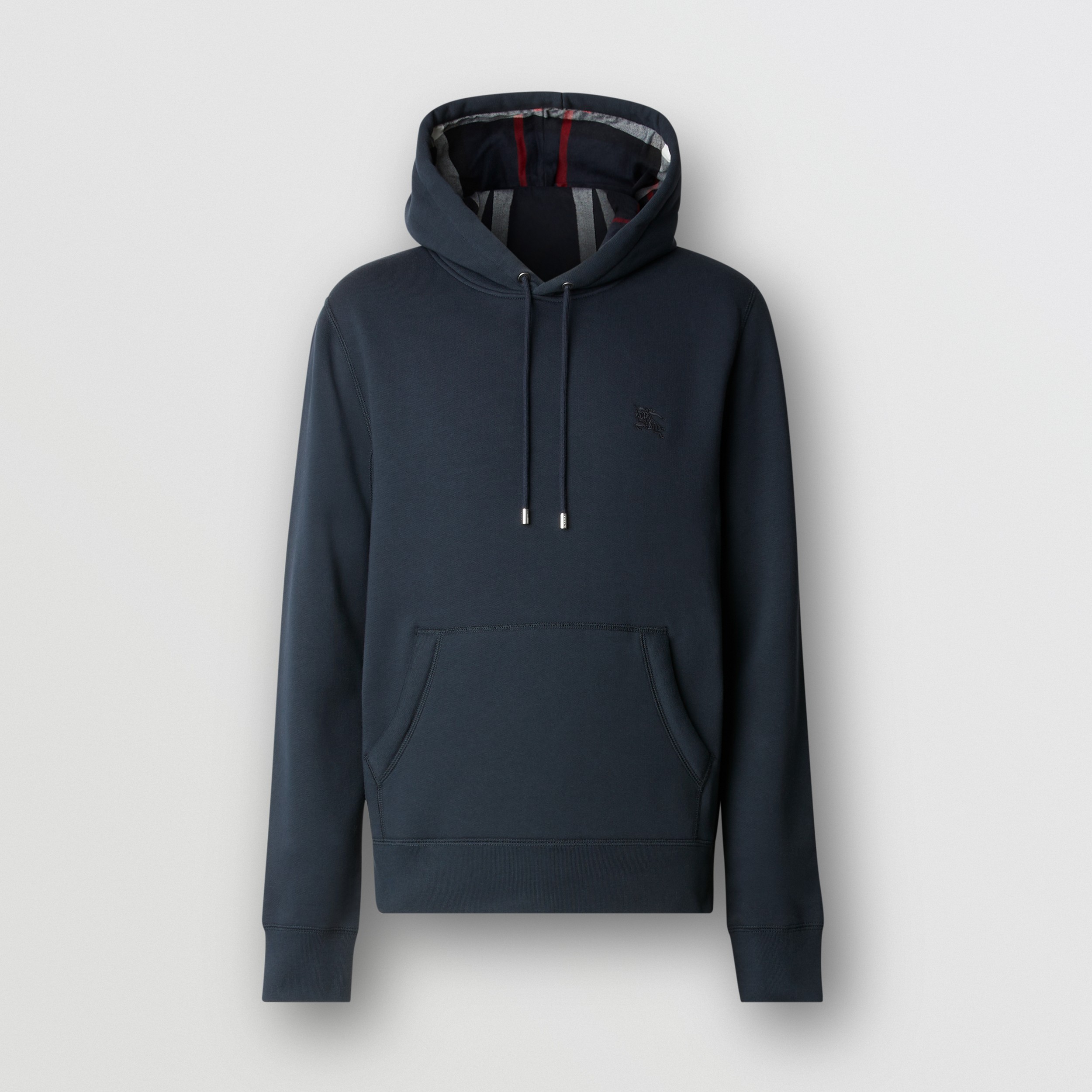Embroidered EKD Cotton Blend Hoodie in Navy - Men | Burberry® Official
