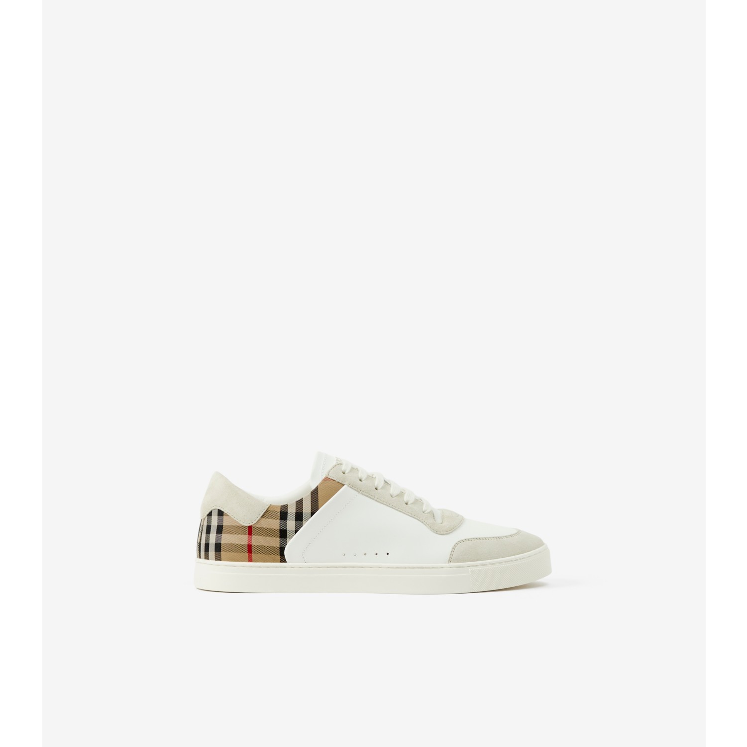 Burberry leather and house check clearance sneakers