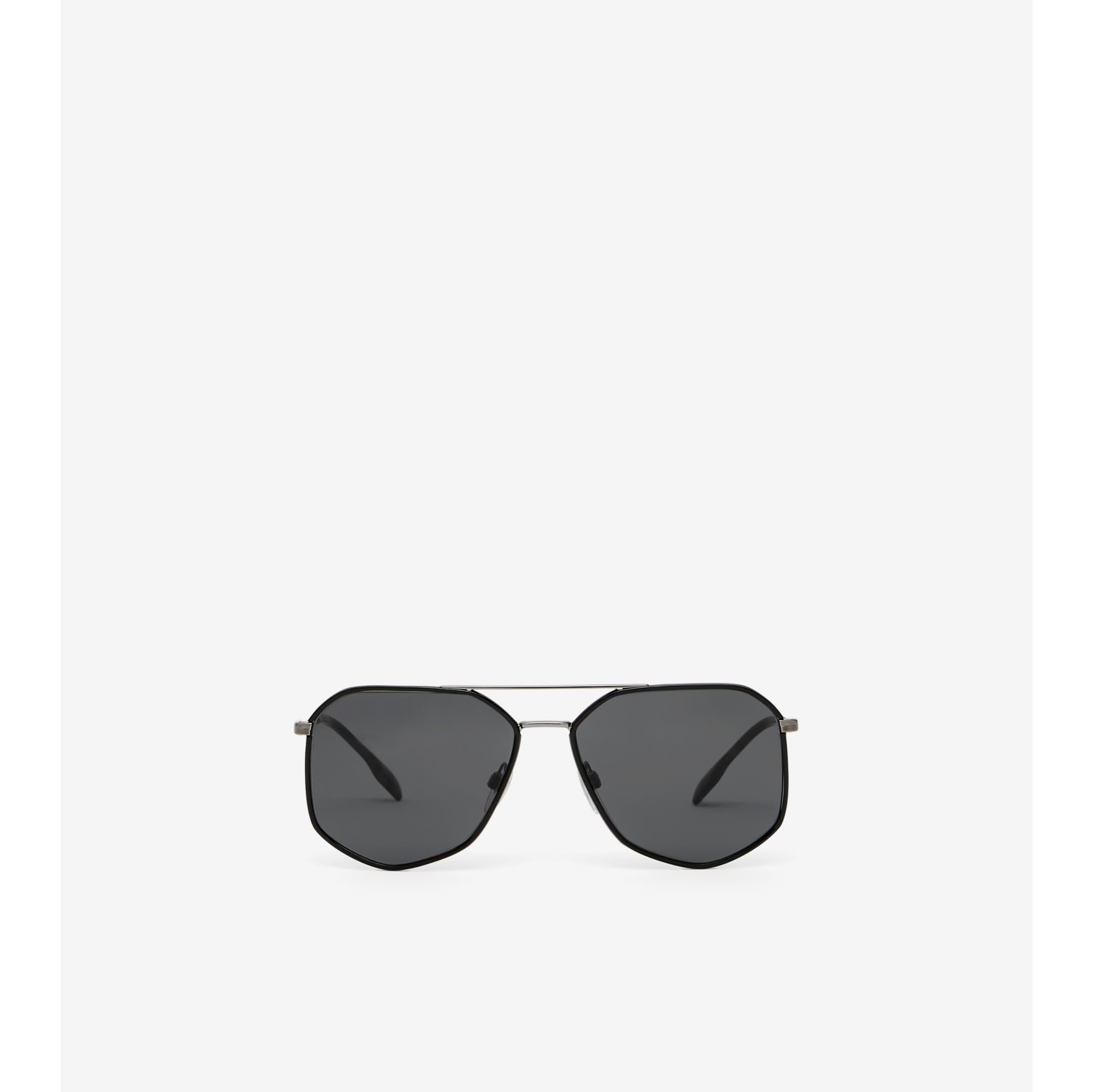 Geometric Frame Sunglasses in Black - Men | Burberry® Official