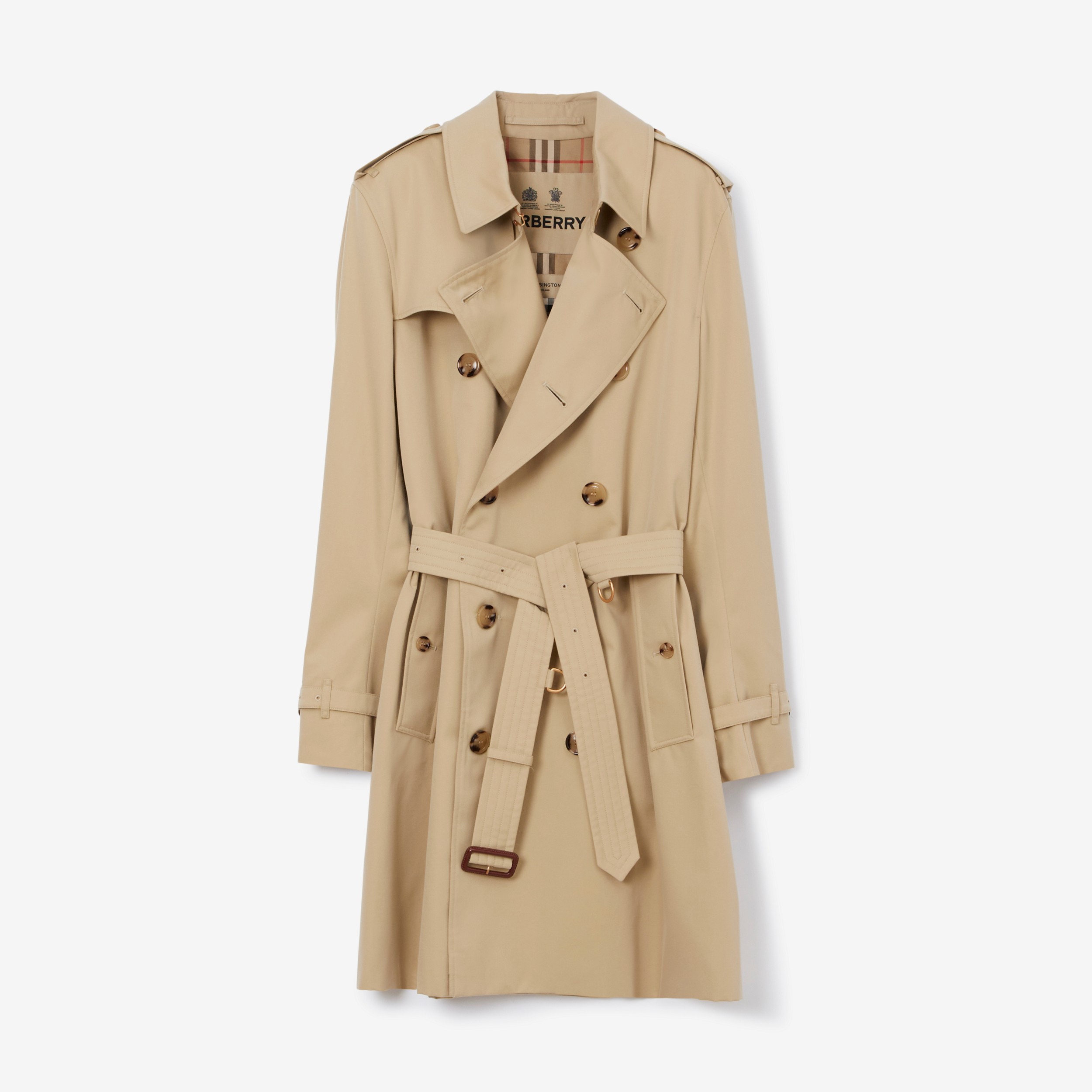 Trench coat Heritage Kensington de longitud media (Miel) - Hombre | Burberry® oficial - 1
