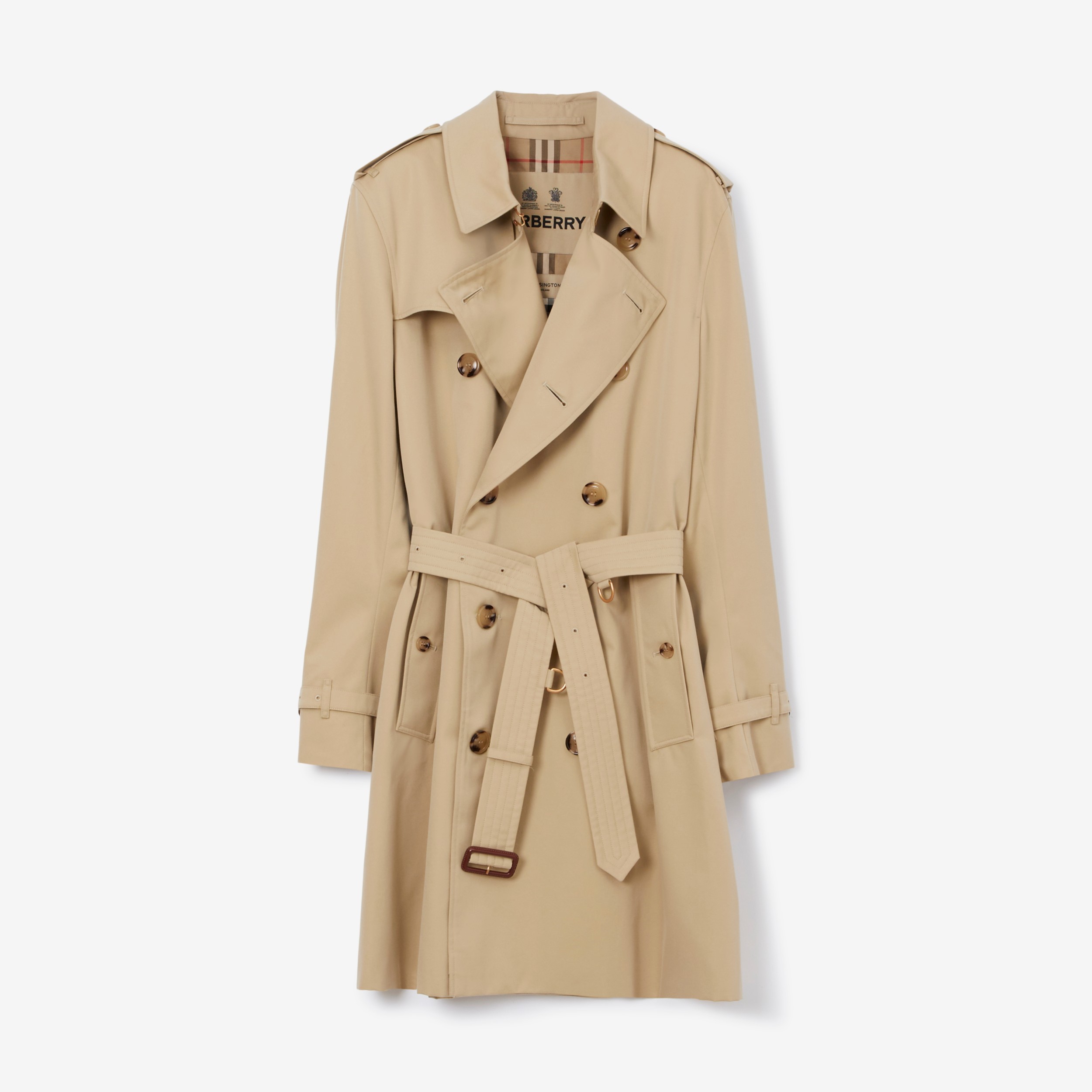 Midlertidig FALSK vand blomsten Mid-length Kensington Heritage Trench Coat in Honey - Men | Burberry®  Official