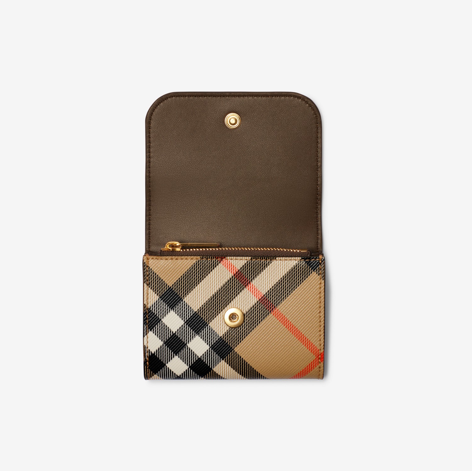 チェック コインカードケース (サンド) - ウィメンズ | Burberry チェック コインカードケース (サンド) - ウィメンズ | Burberry