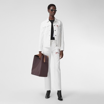 burberry white coat