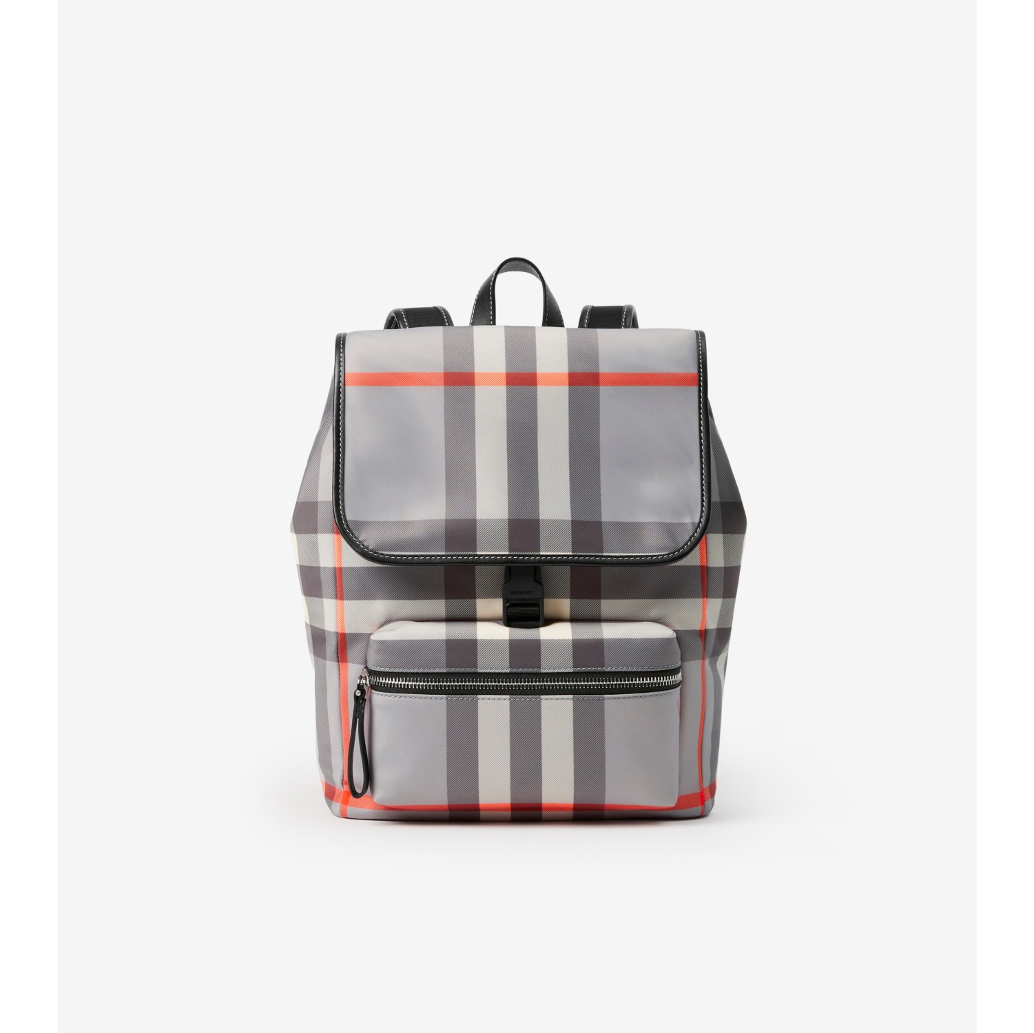 Check Backpack in Grey Children Burberry Official