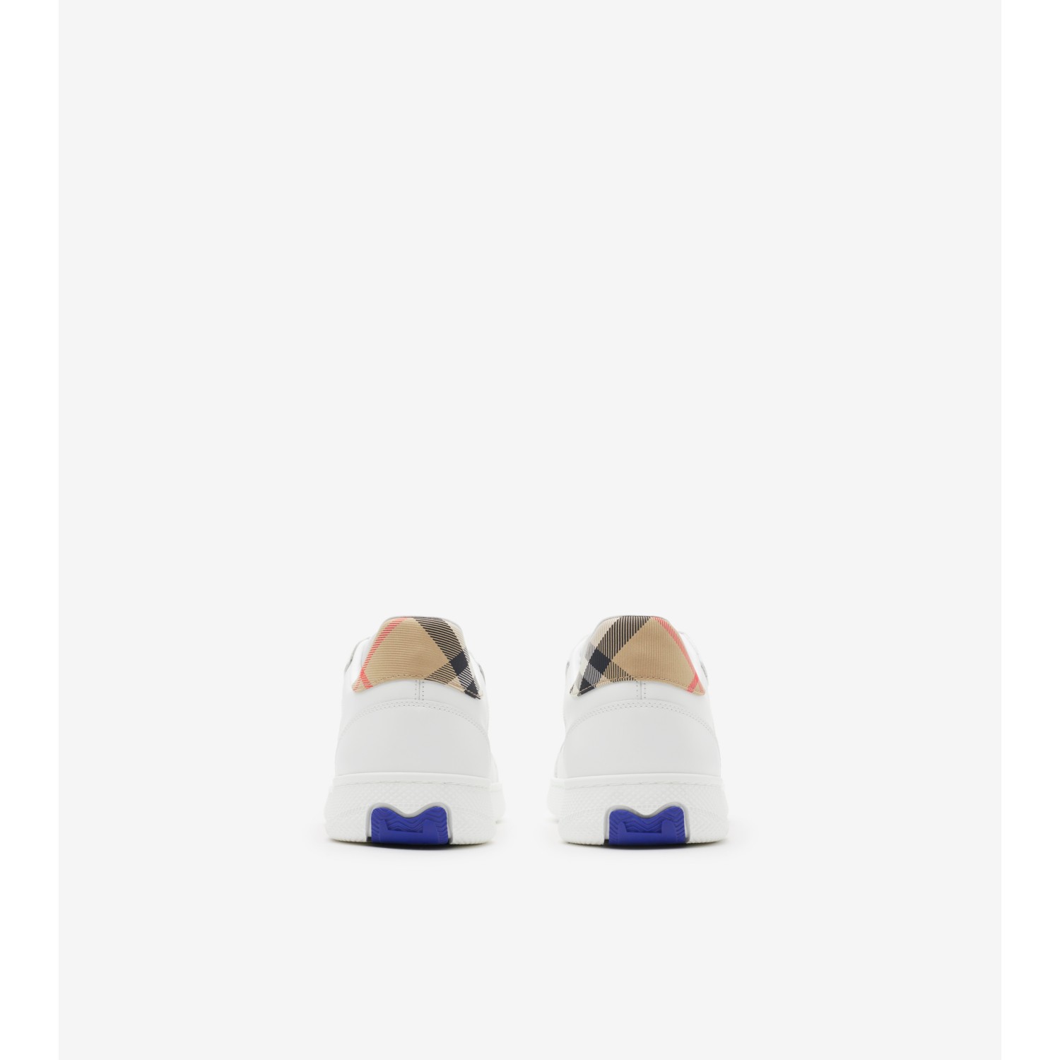 Leather and Check Terrace Sneakers​ - thumbnail 3