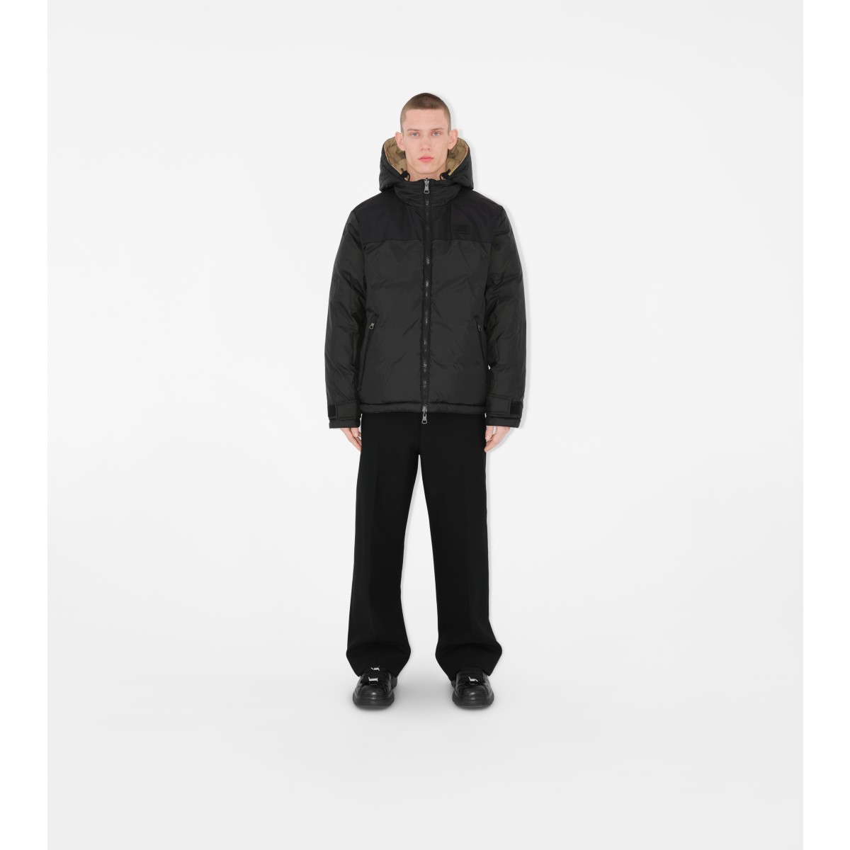  Check Reversible Puffer Jacket