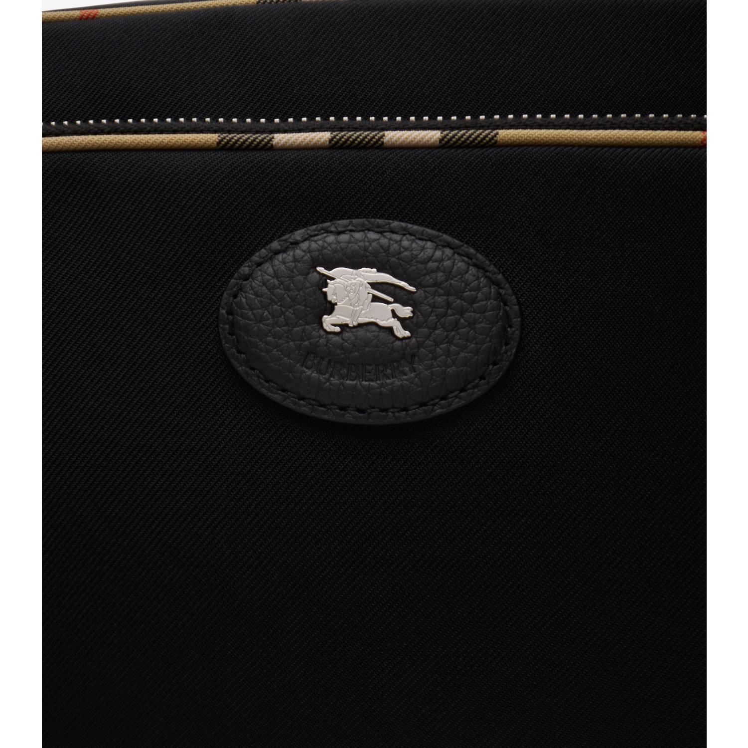 Check Trim Crossbody Bag in Black - Men, Technical | Burberry® Official