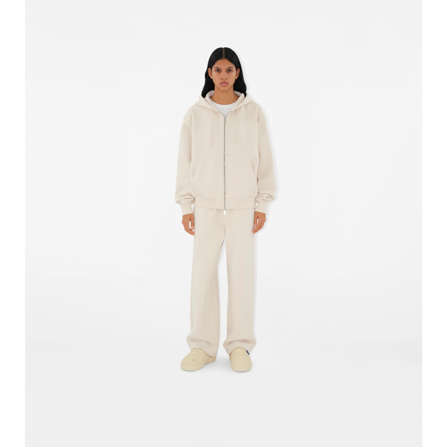 Cotton Track Pants in Soap Women Burberry Official