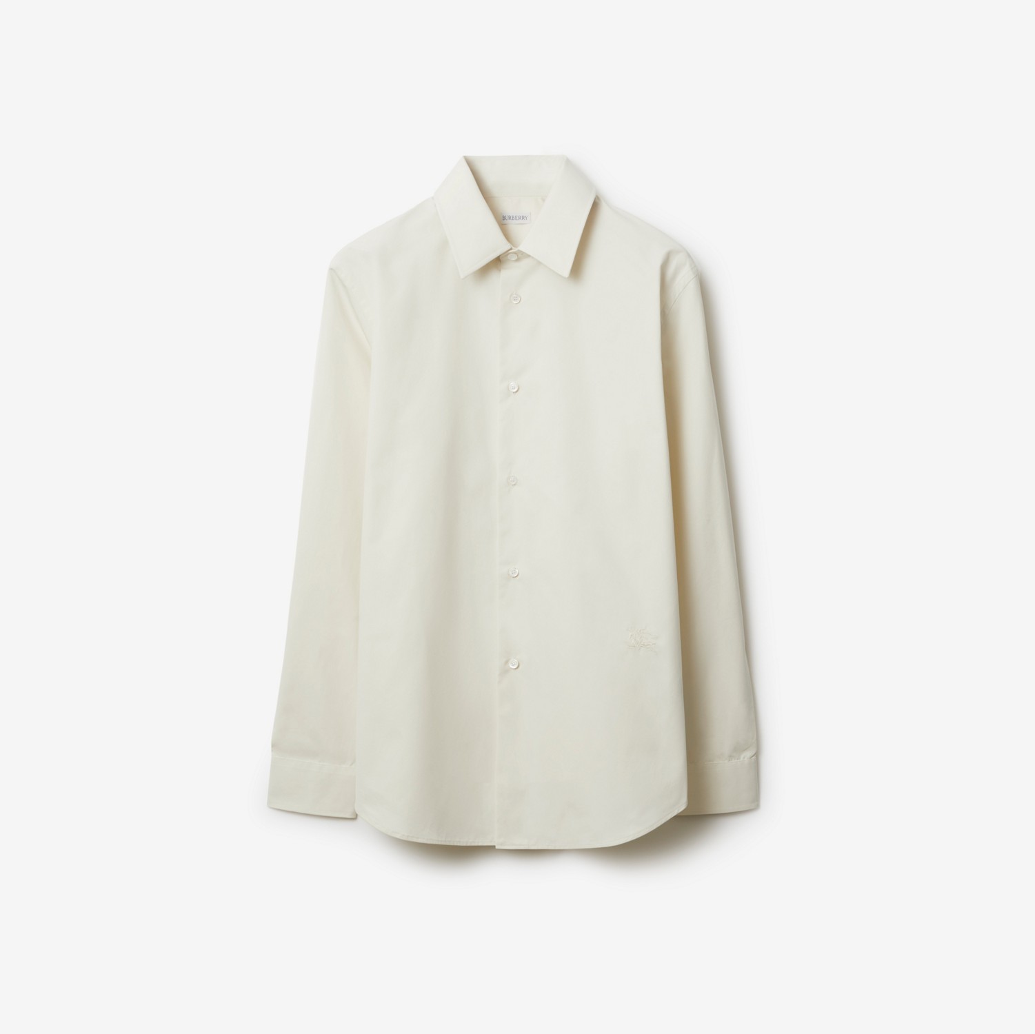 Camisa de algodão com EKD (Wheat) - Homens | Burberry® oficial