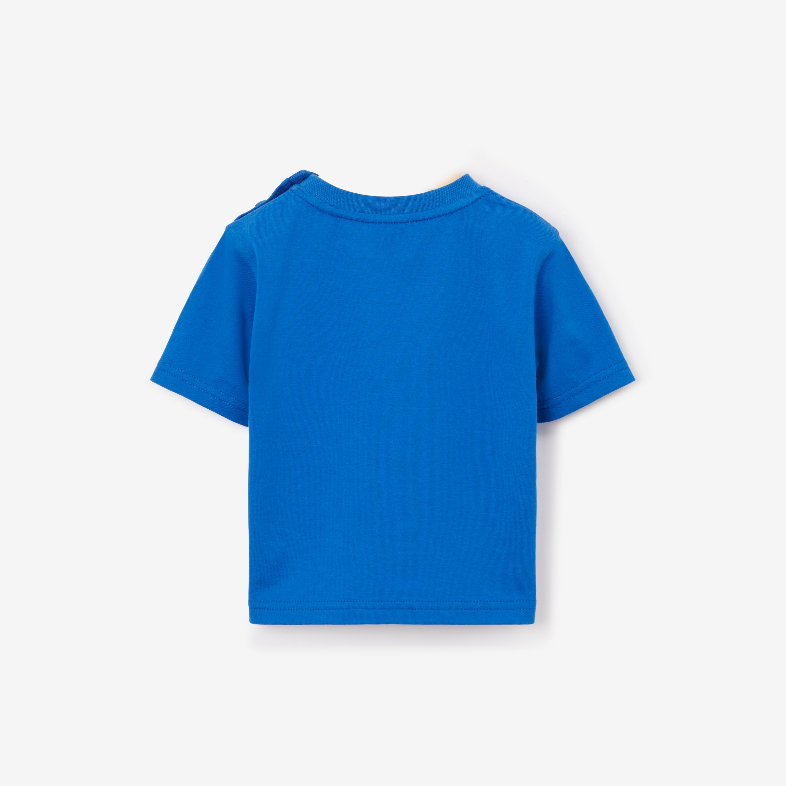 College Graphic Cotton T-shirt in Canvas Blue - Children | Burberry ...