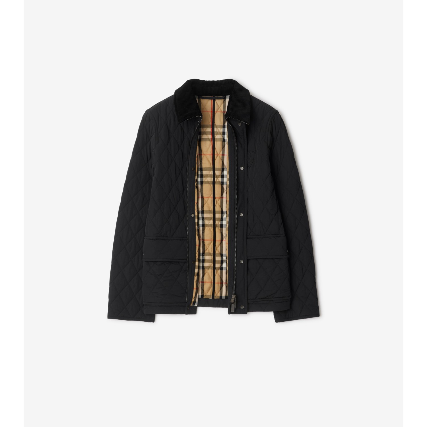 Veste matelassee en nylon Noir Femme Site officiel Burberry