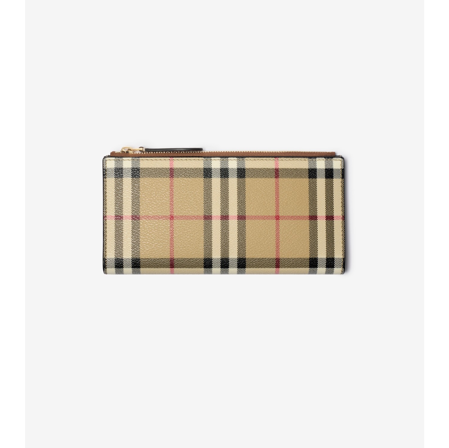 Cartera plegable Check mediana