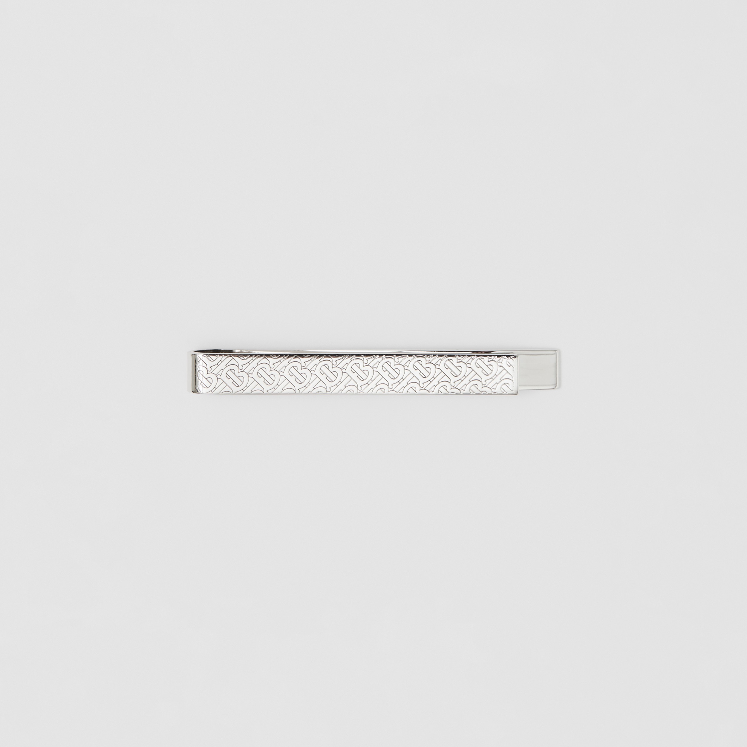 Monogram Motif Palladium-plated Tie Bar - Men | Burberry® Official - 1