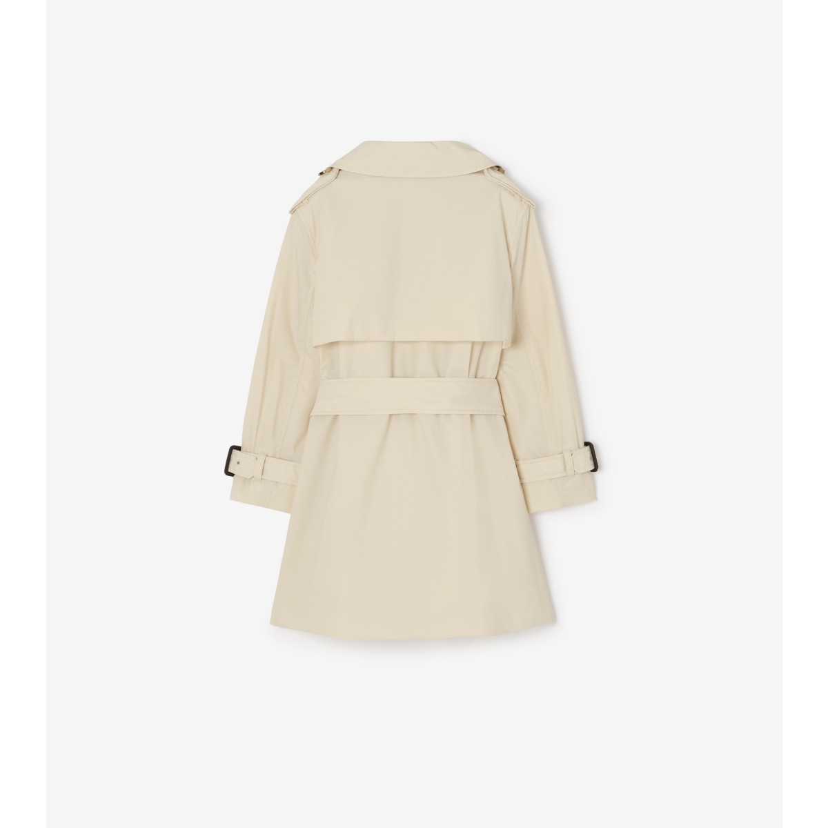  Check Stretch Nylon Trench Coat