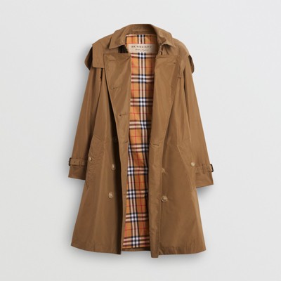 burberry hooded trench coat